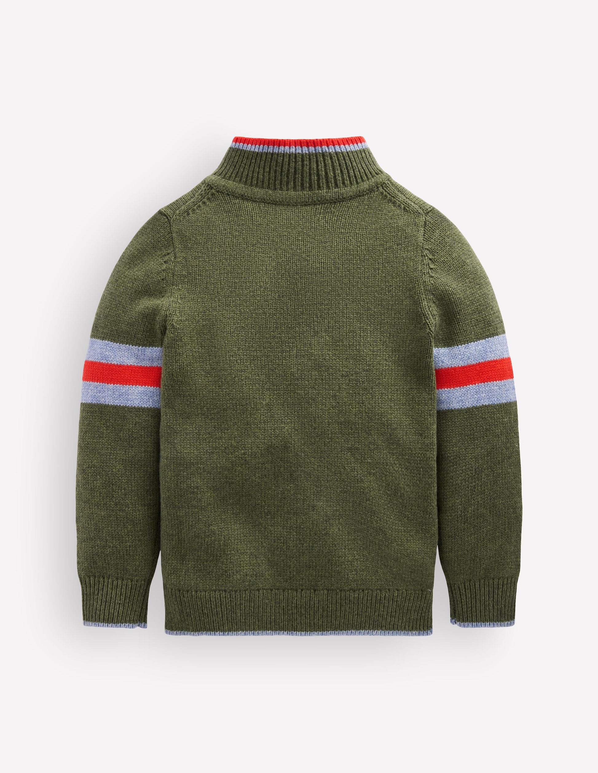 Heritage Half-Zip Jumper-Chive Marl-4