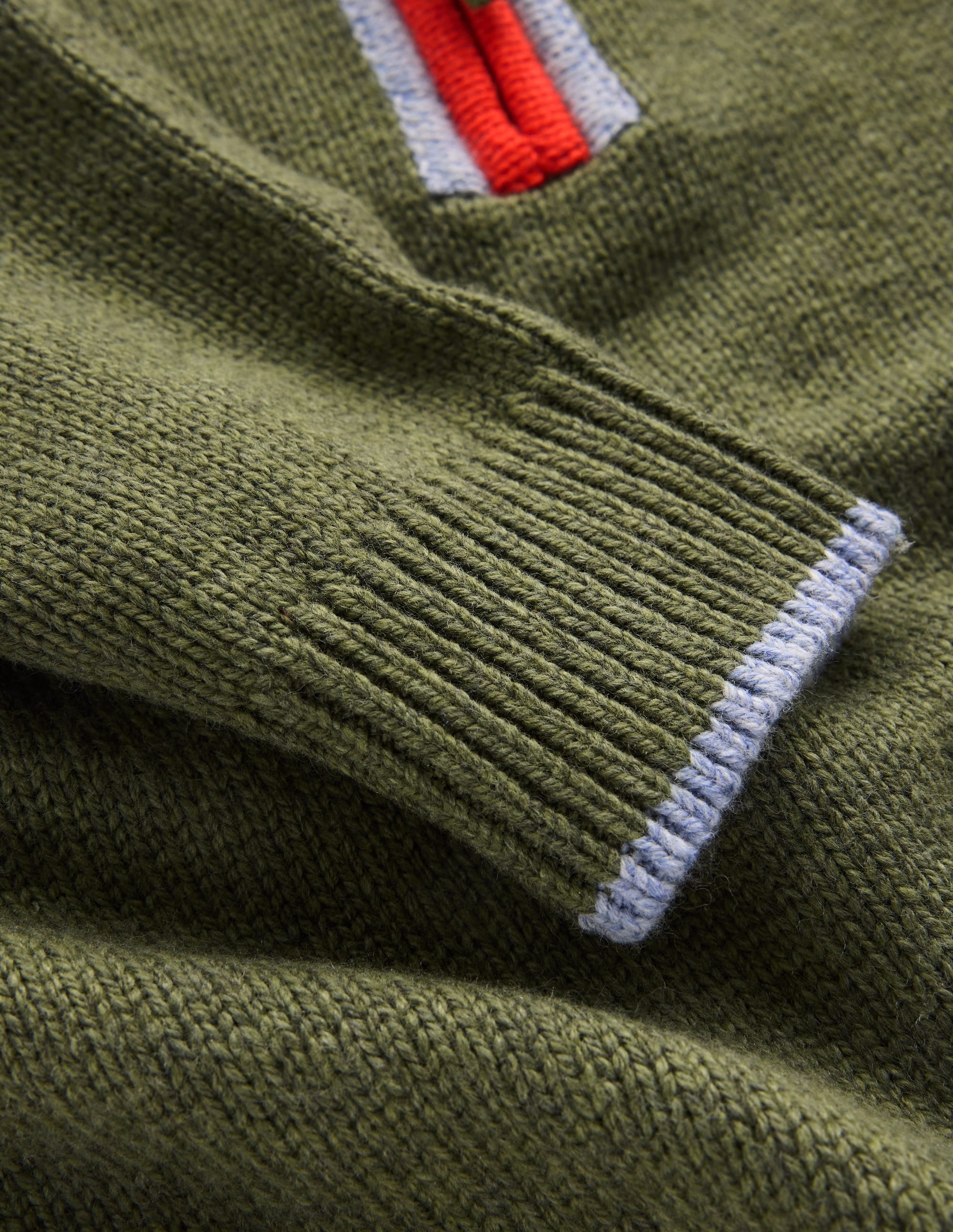 Heritage Half-Zip Jumper-Chive Marl - Image 5