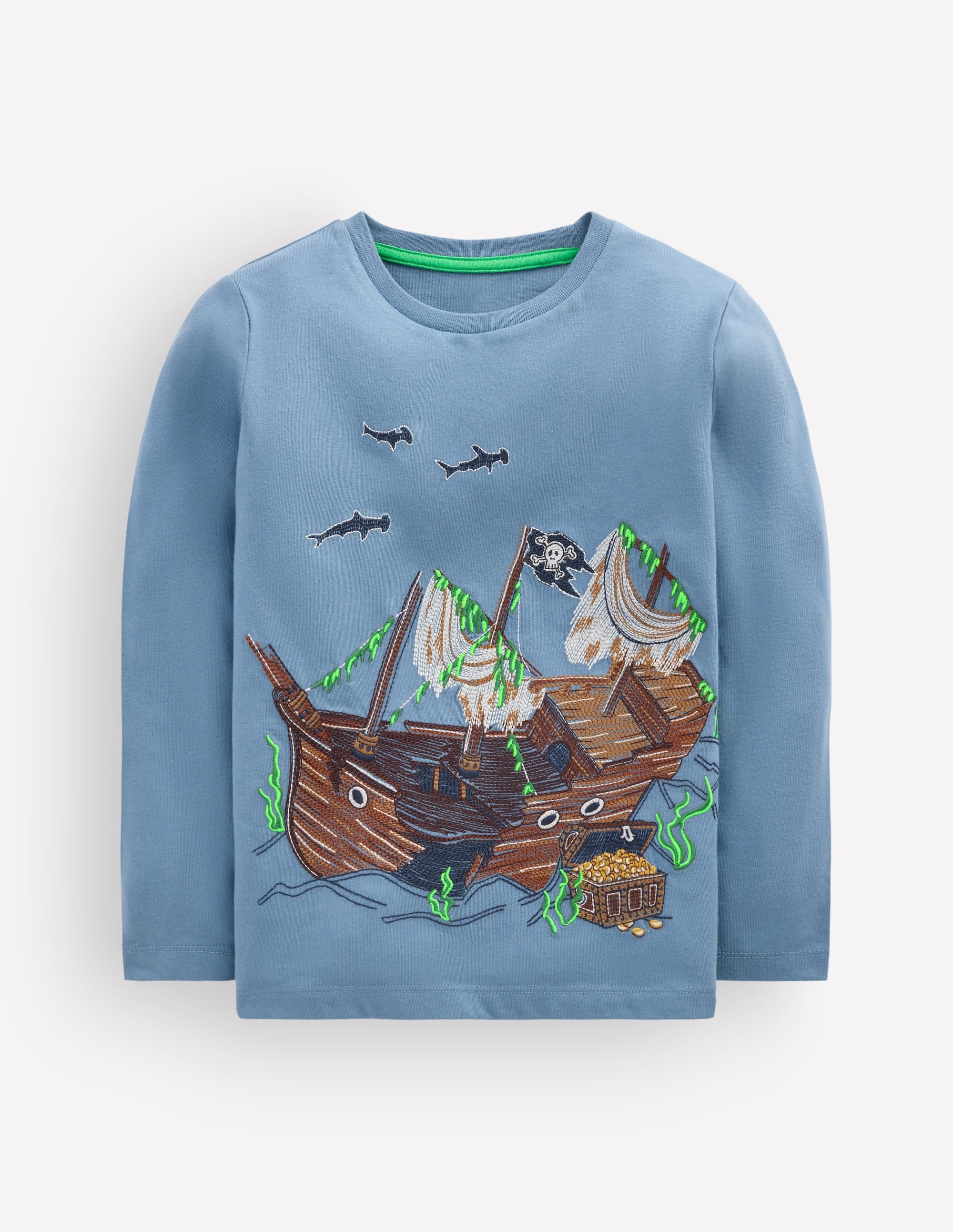 Glow Superstitch T-shirt-Blue Aura Shipwreck - Image 2