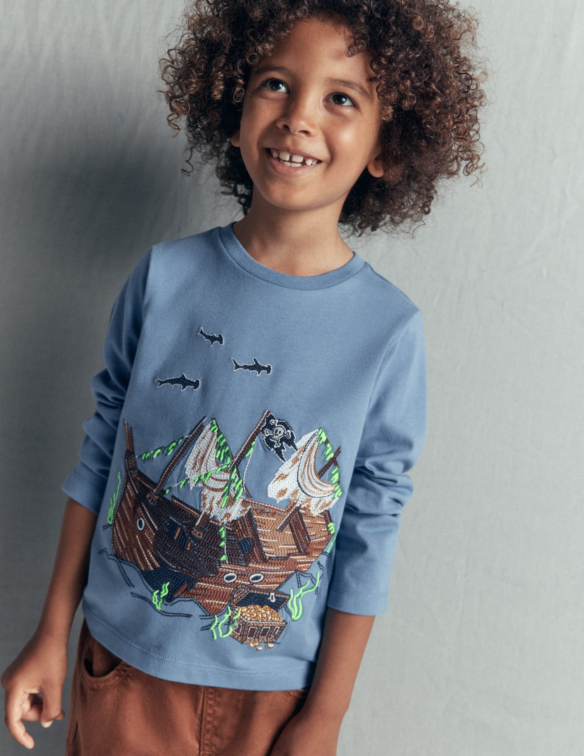 Glow Superstitch T-shirt-Blue Aura Shipwreck - Image 1