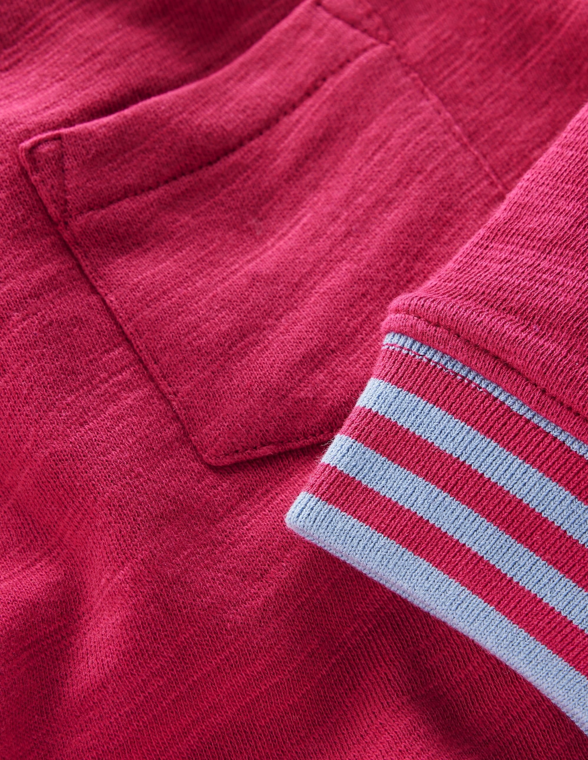 Cosy Mid-weight T-shirt-Sweet Cherry / French Blue - Image 3