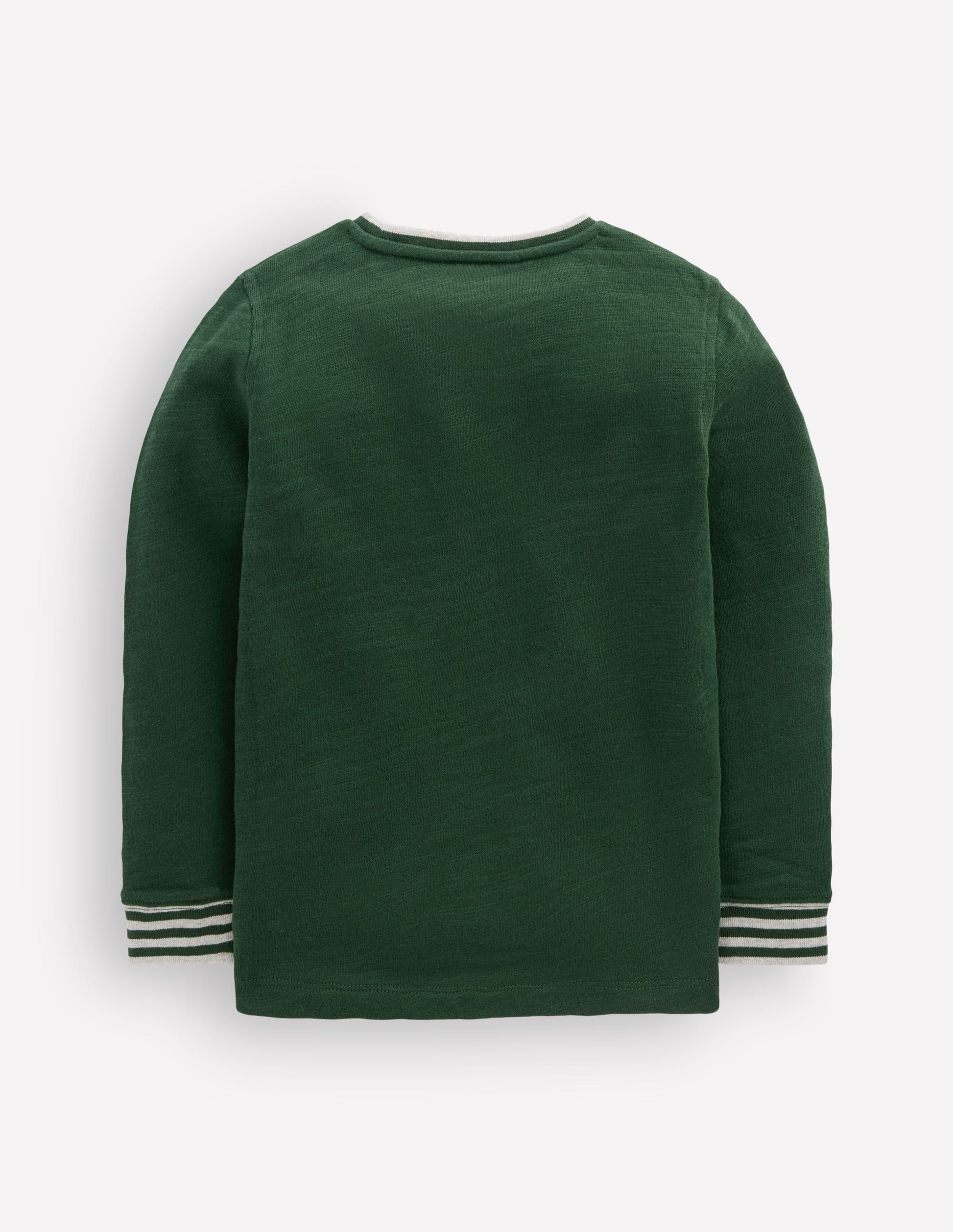Cosy Mid-weight T-shirt-Hunter Green / Blue Aura-2