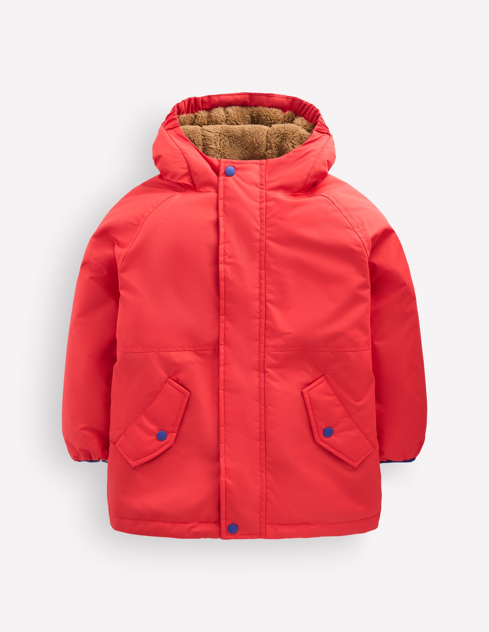 Boys Borg Lined Anorak-RUBICONDO - Image 1