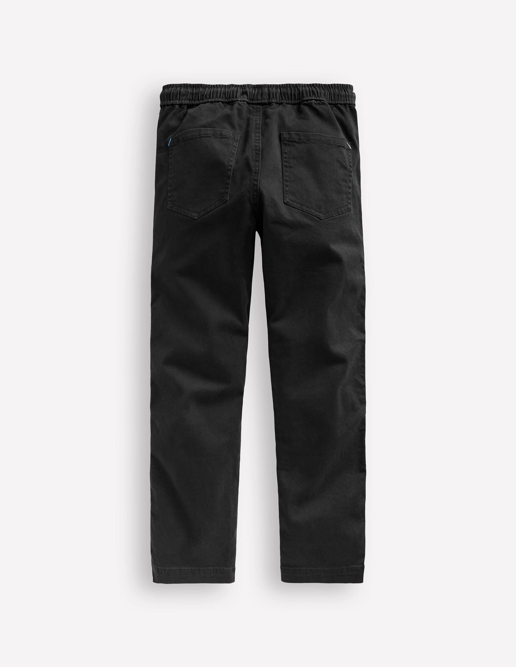 Slim Pull-on Trousers-Black - Image 2