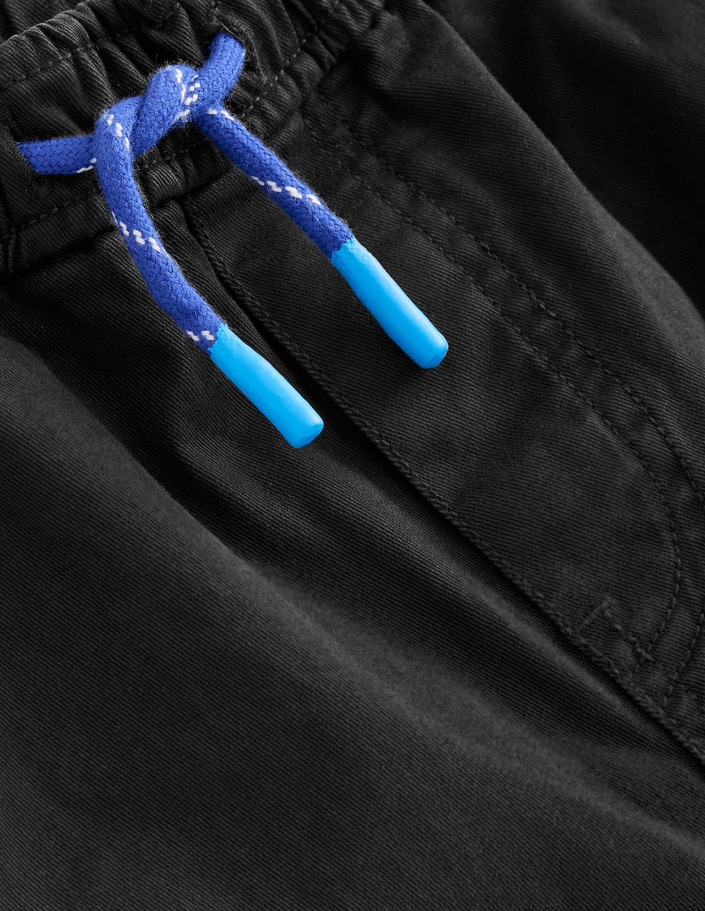 Slim Pull-on Trousers-Black-3