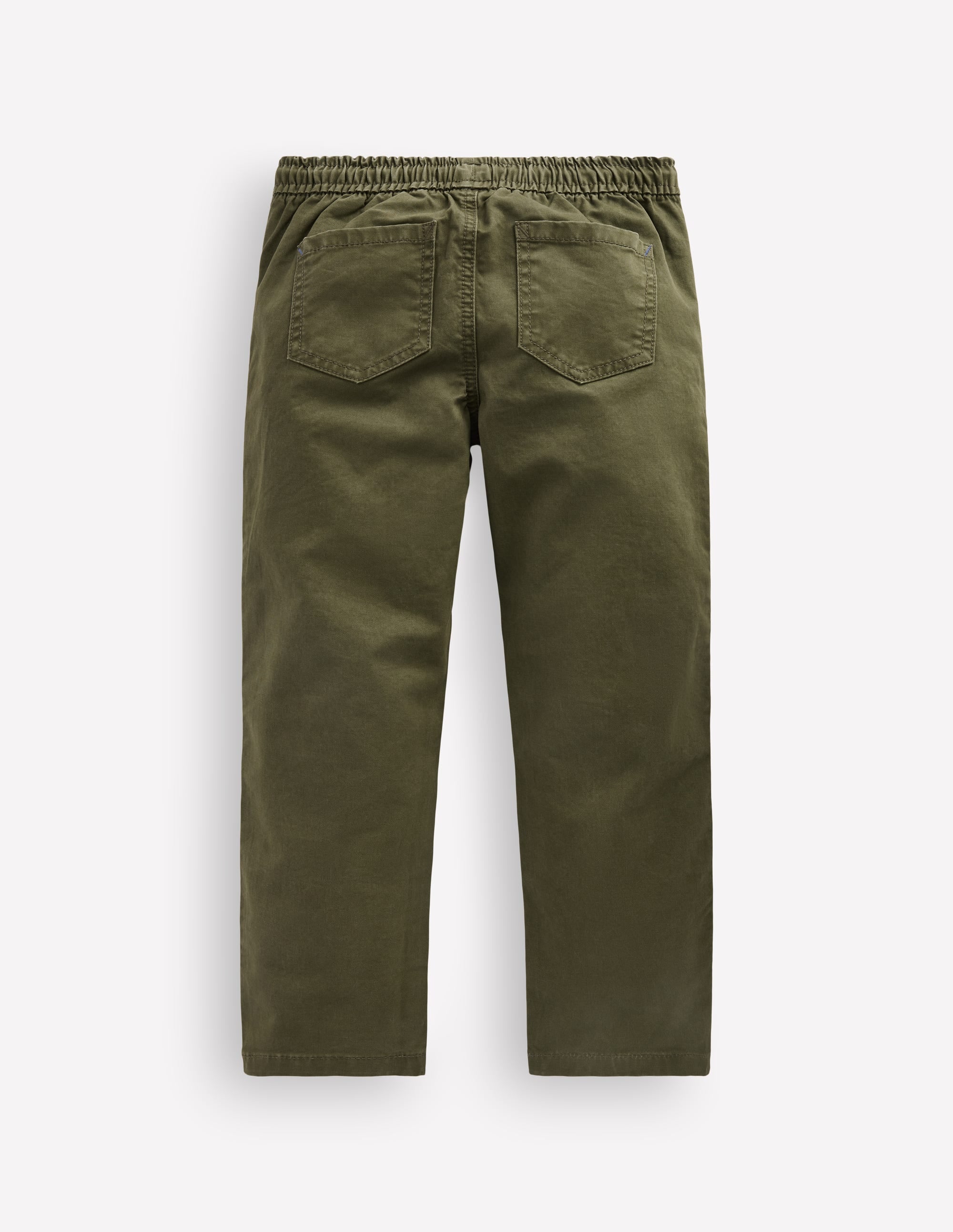 Slim Pull-on Trousers-Woodland Green - Image 2