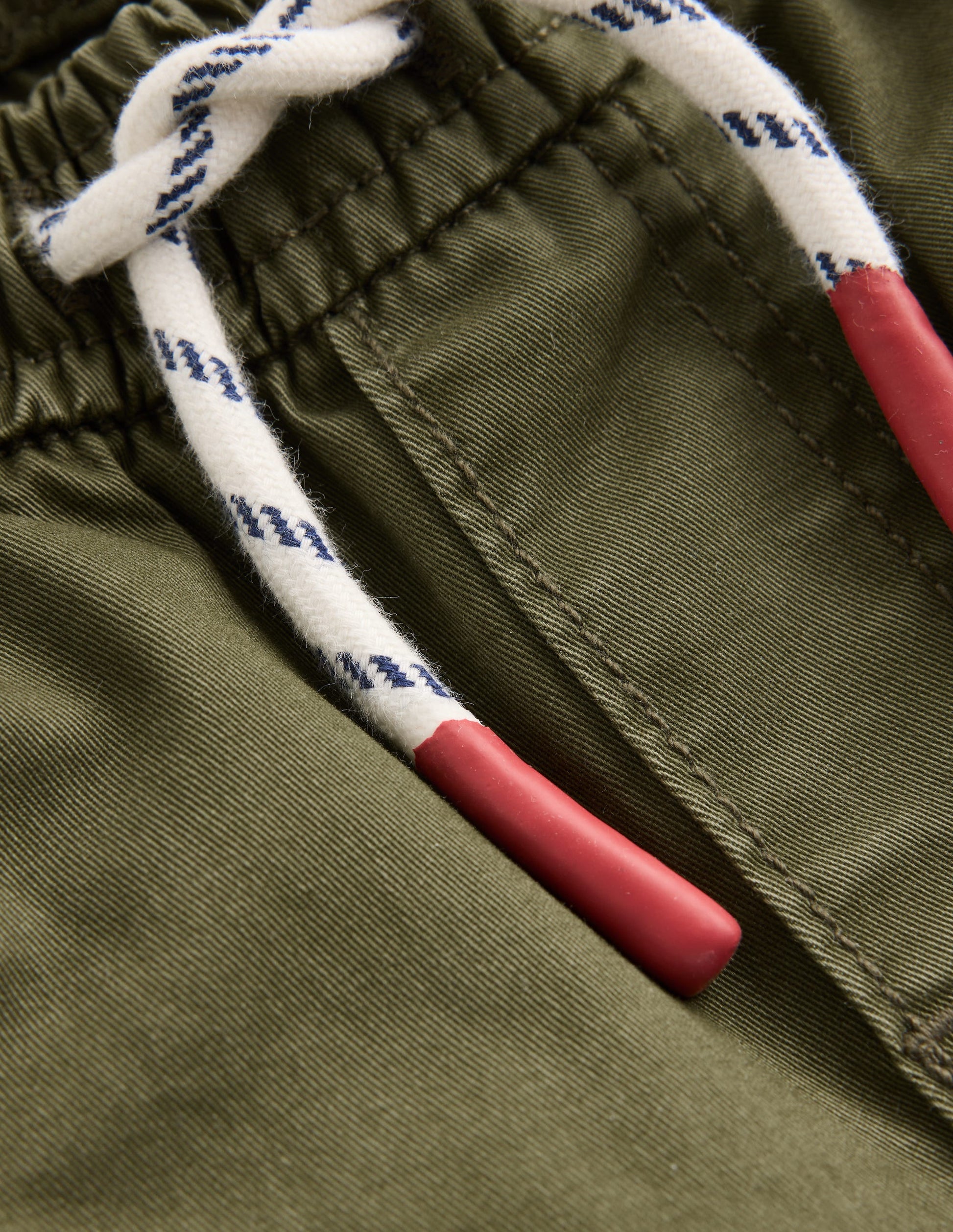 Slim Pull-on Trousers-Woodland Green-3
