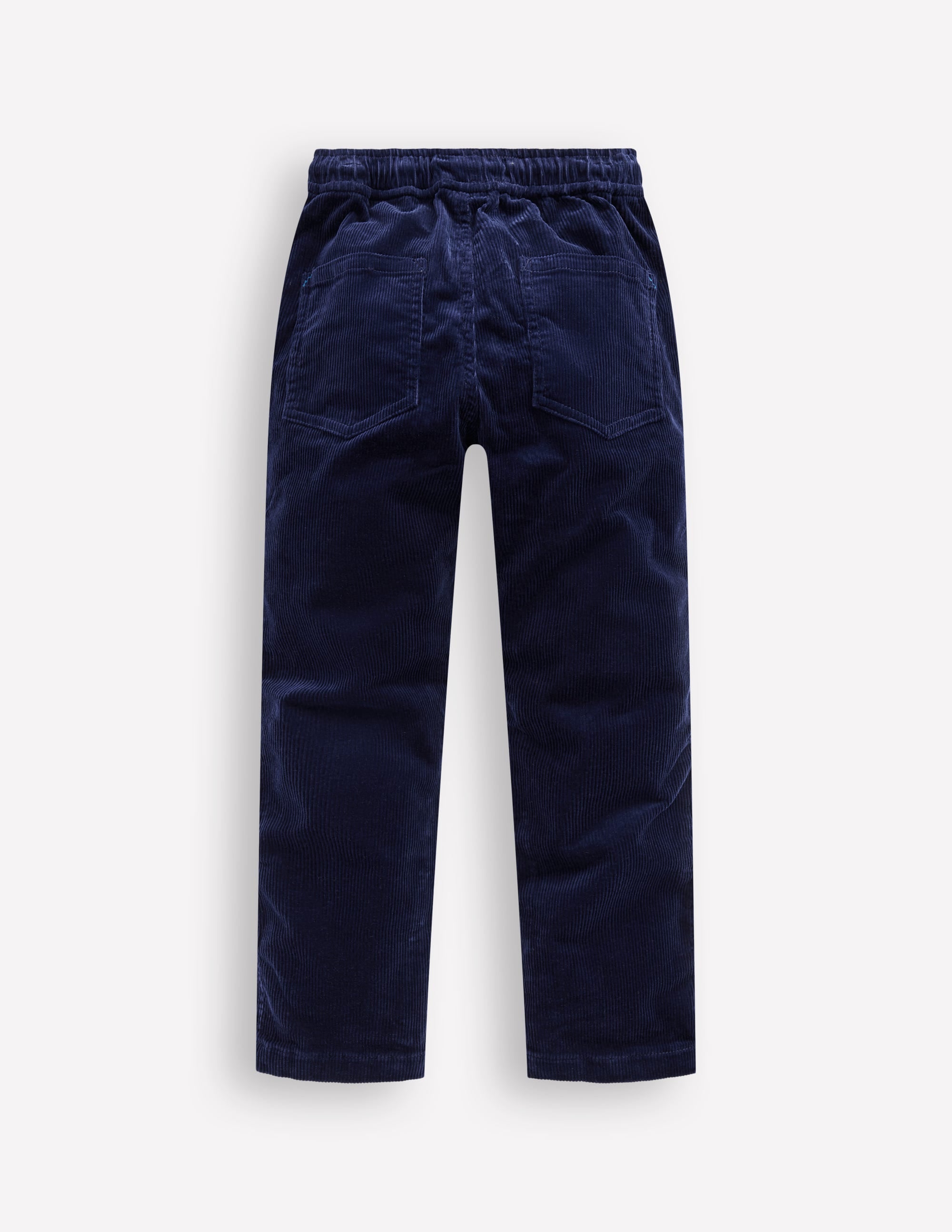 Slim Pull-on Trousers-College Navy Cord - Image 2