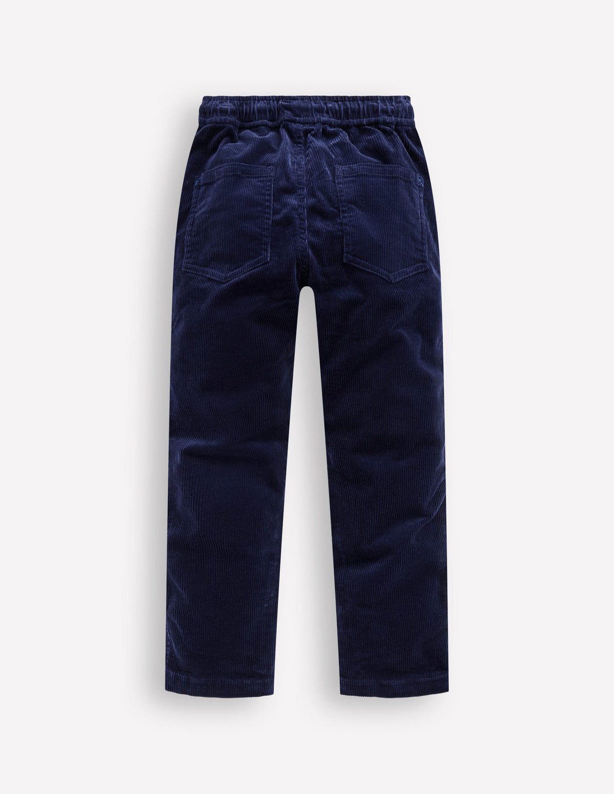 Slim Pull-on Trousers-College Navy Cord-2