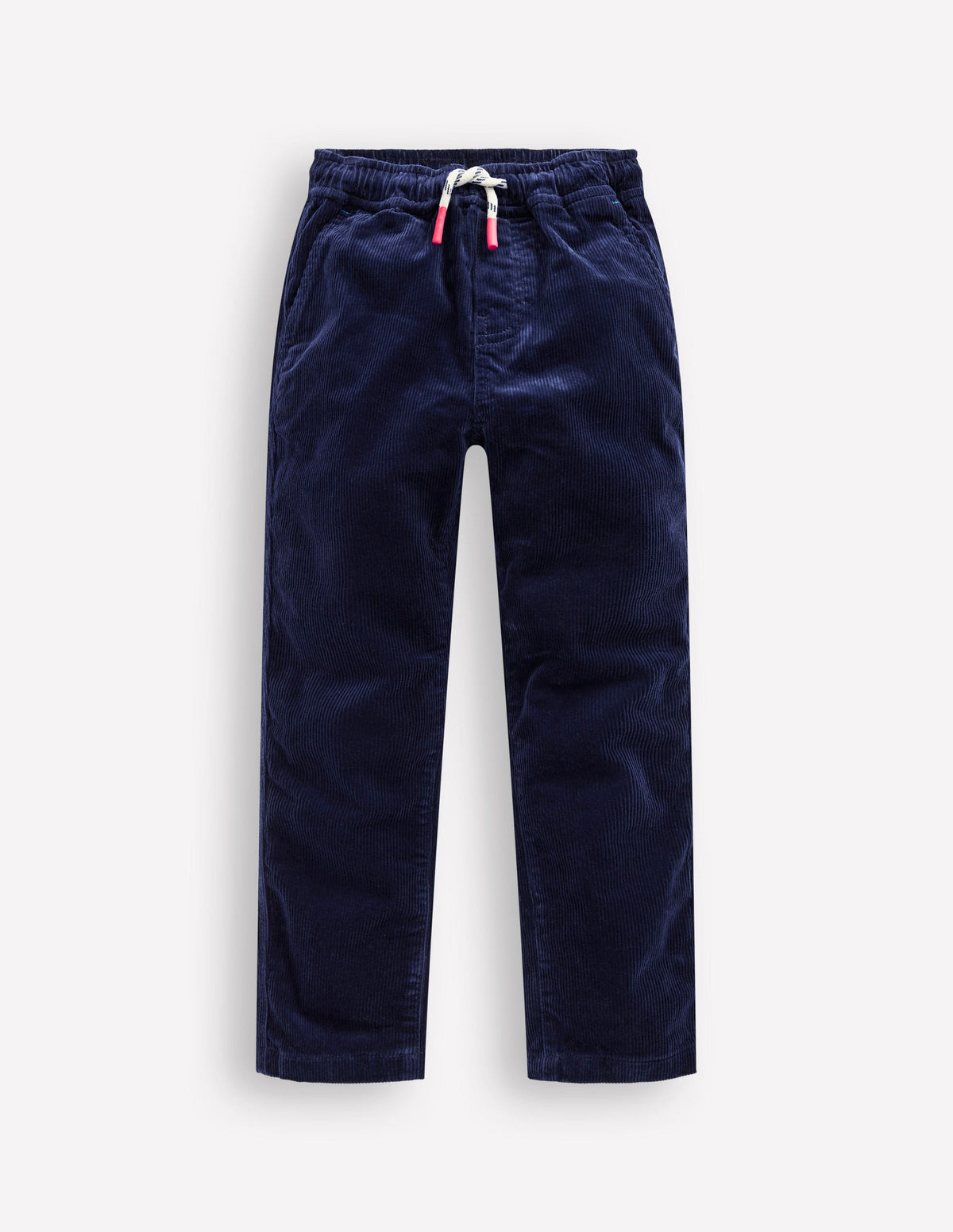 Slim Pull-on Trousers-College Navy Cord-1