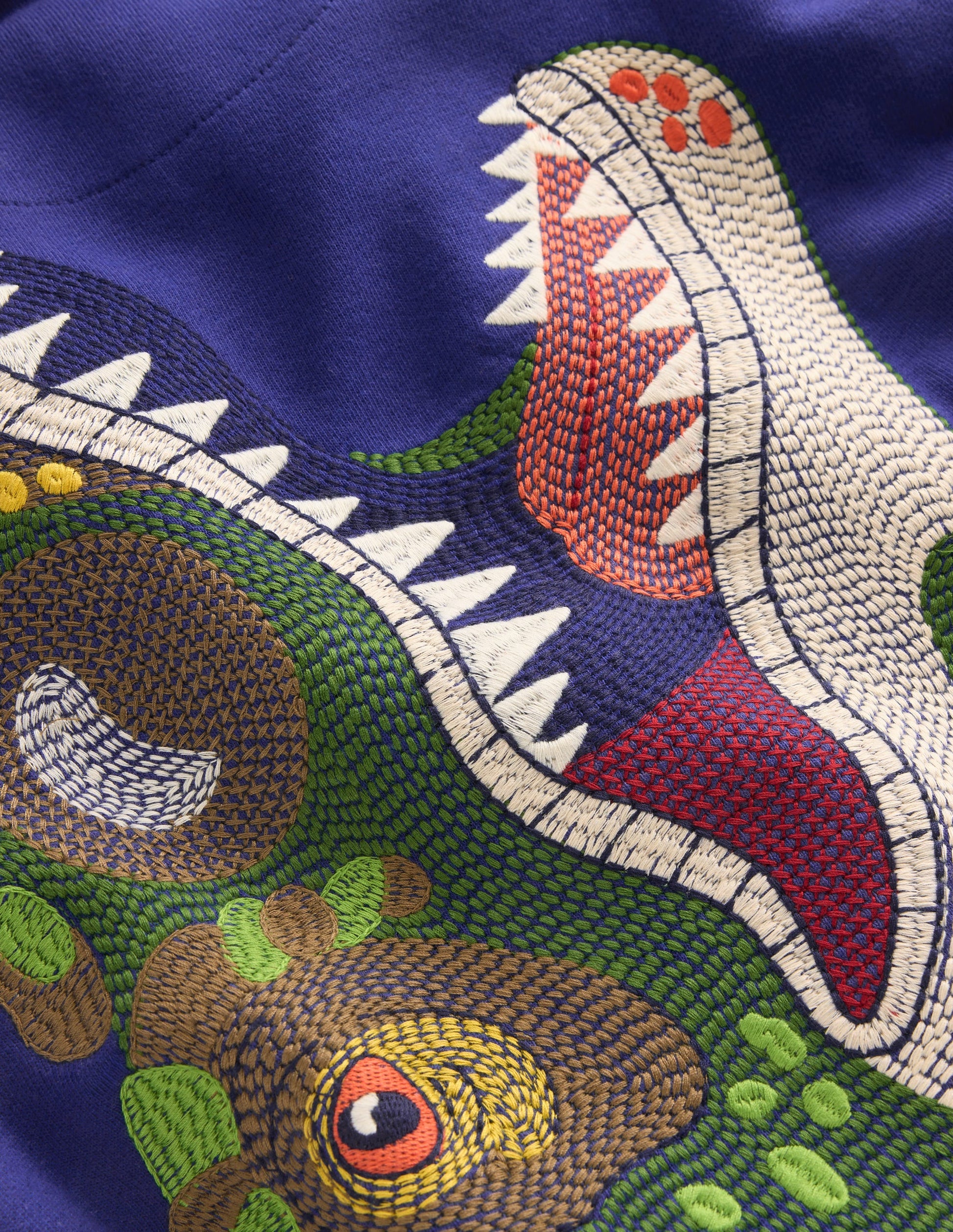 Superstitch Hoodie-Blue Dino-4
