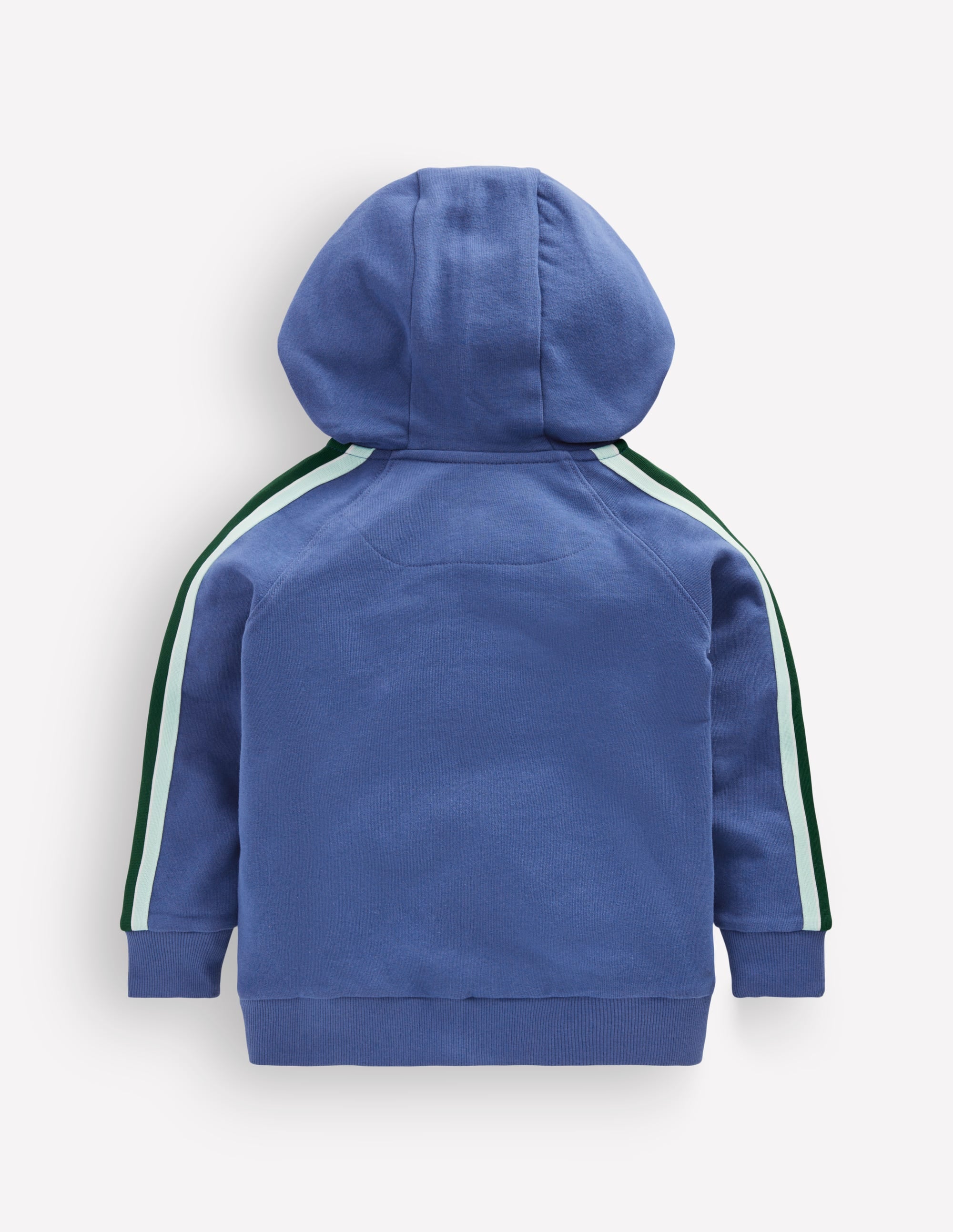 Raglan Zip-through Hoodie-Denim Blue - Image 2