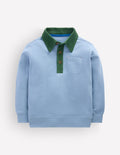 Smart Collared Sweatshirt-French Blue