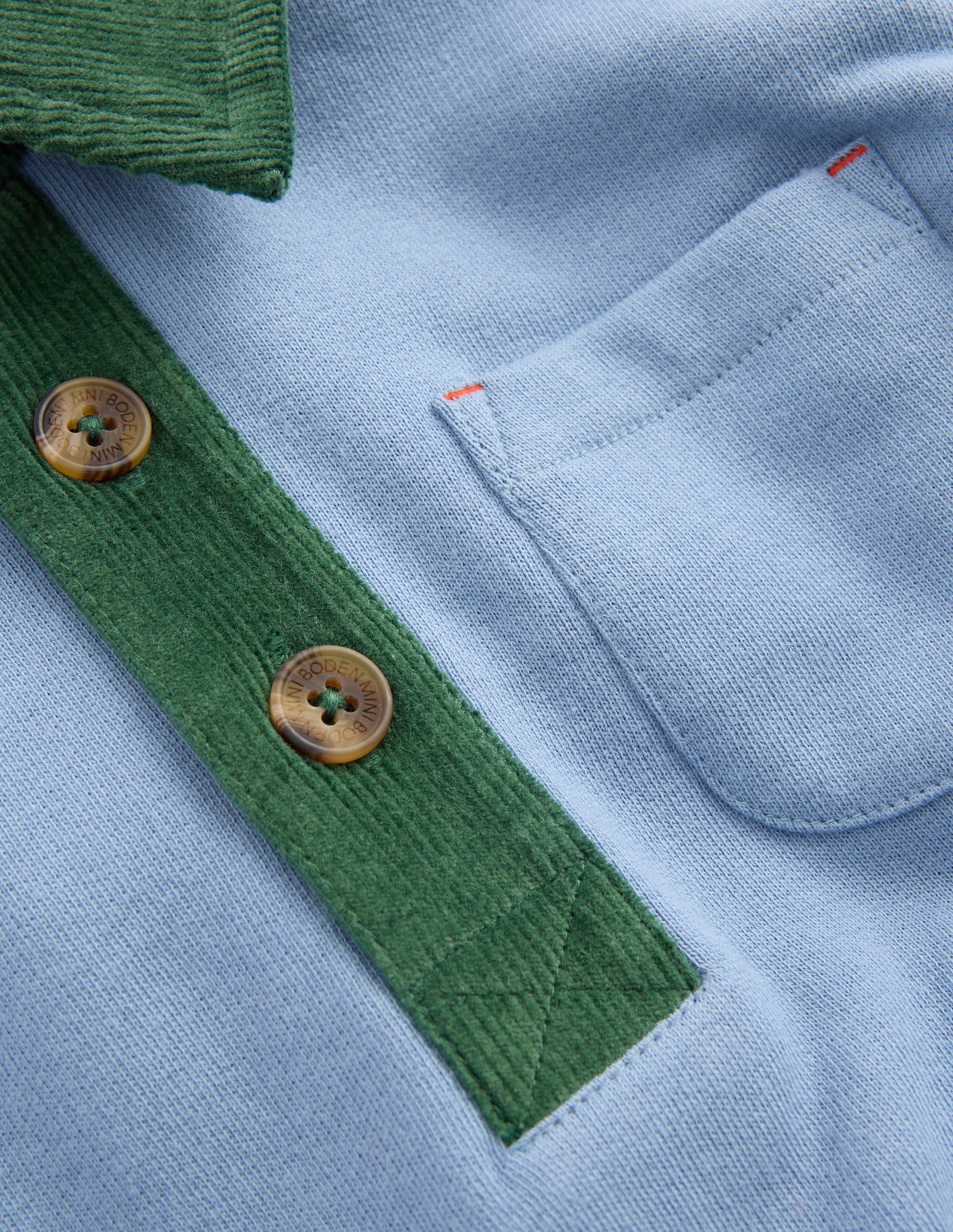 Smart Collared Sweatshirt-French Blue - Image 3