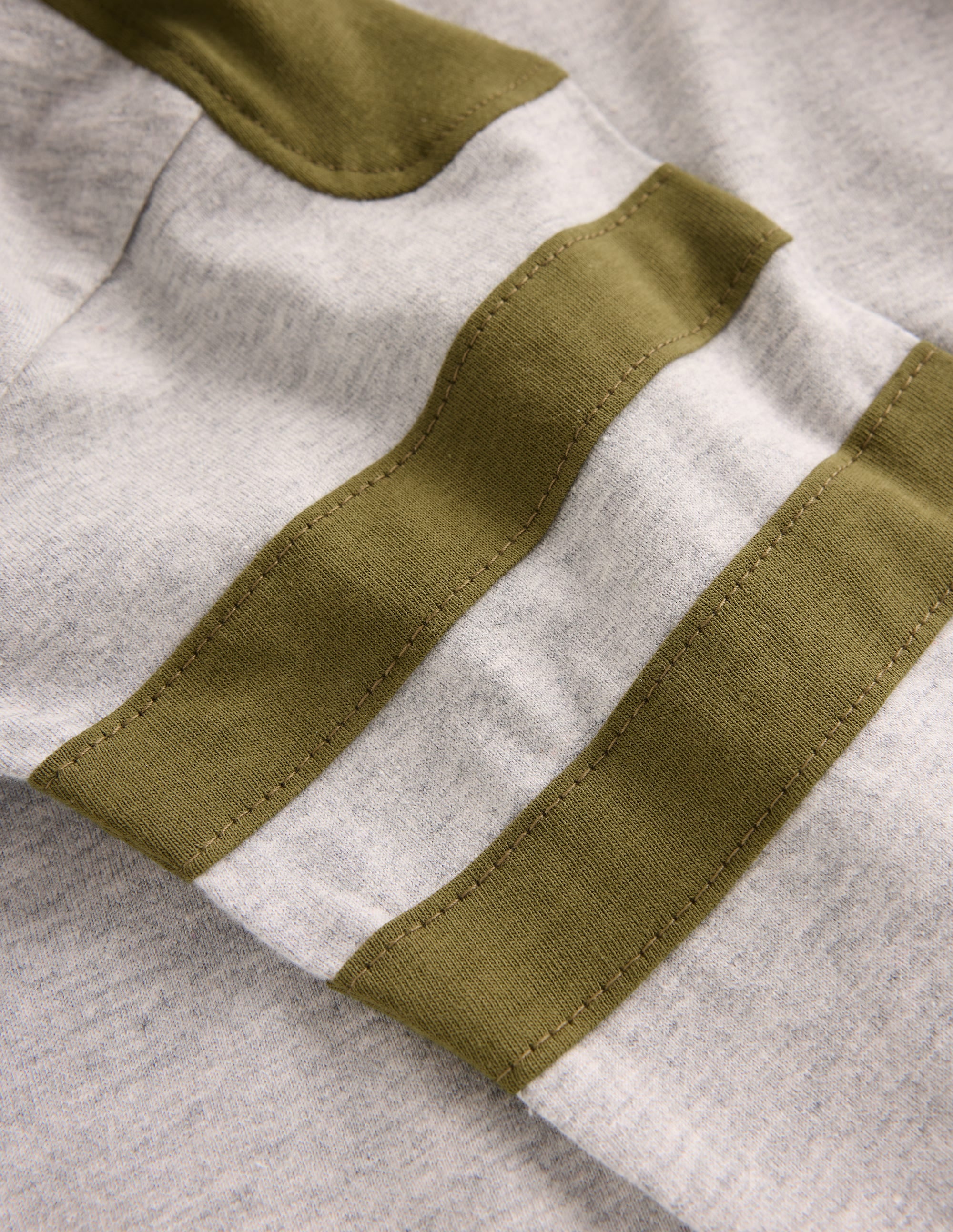 Colour Block T-shirt-Grey Marl - Image 3