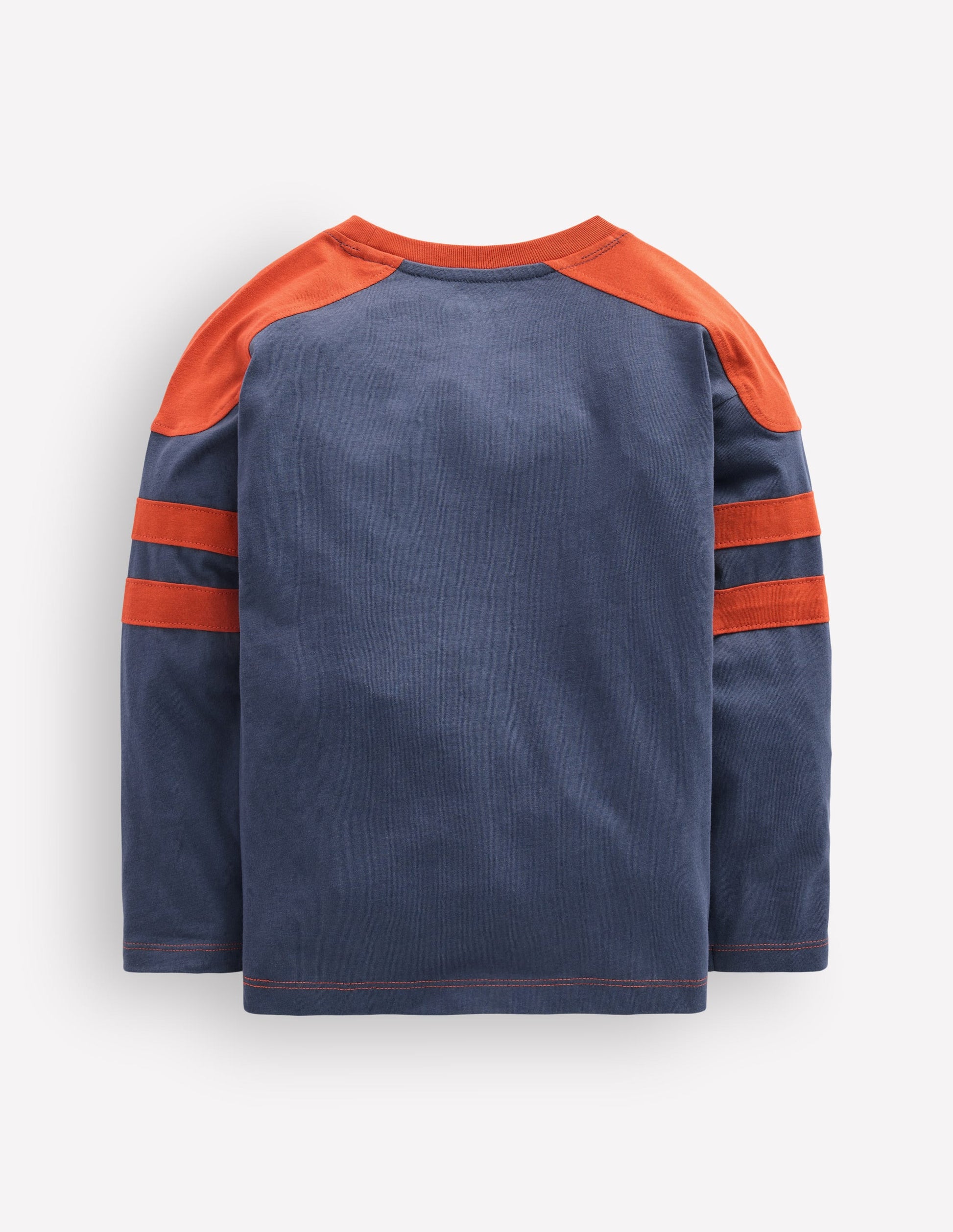 Colour Block T-shirt-Navy-2