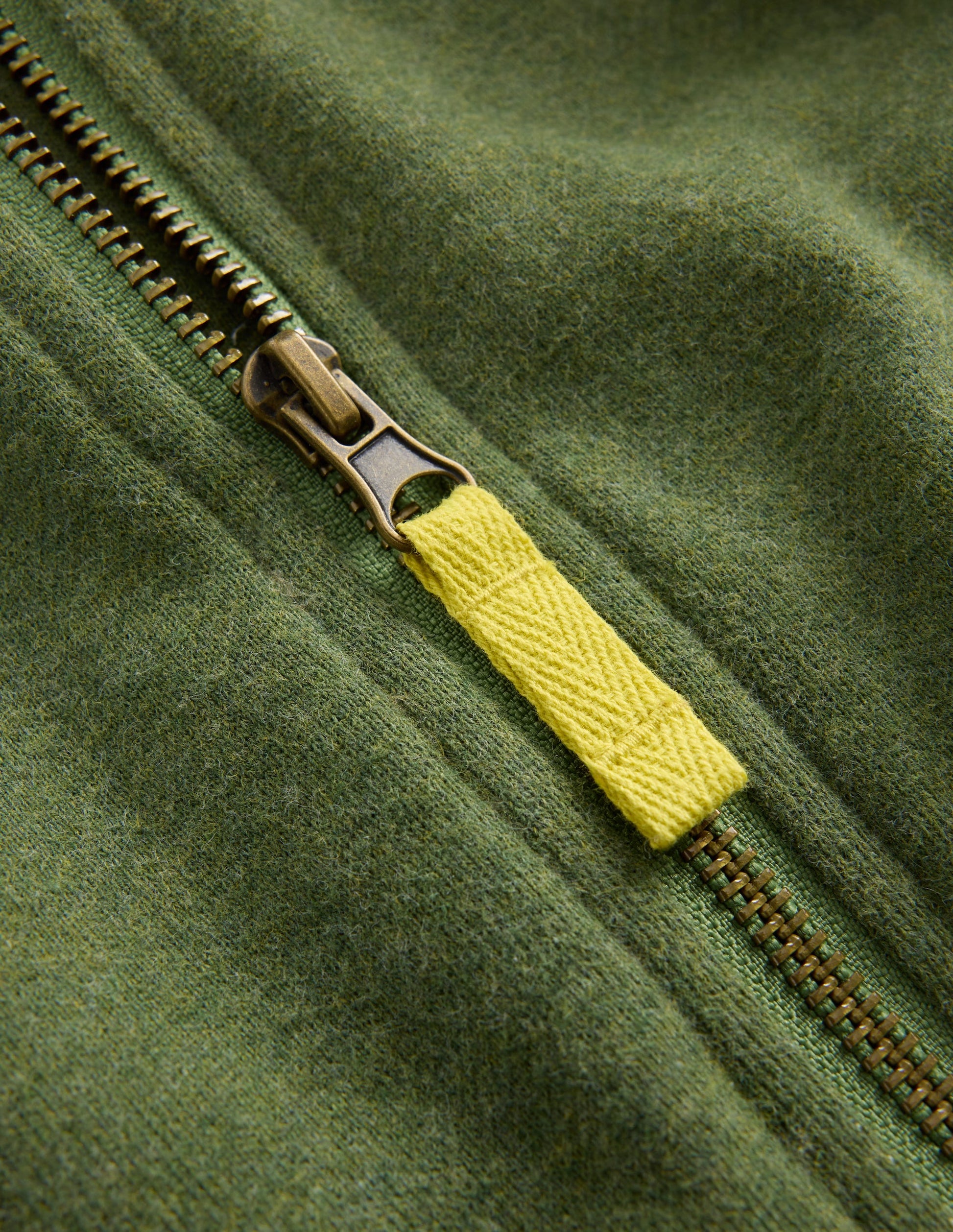 Fleece Lined Bomber Jacket-Green / Blue Colourblock-3