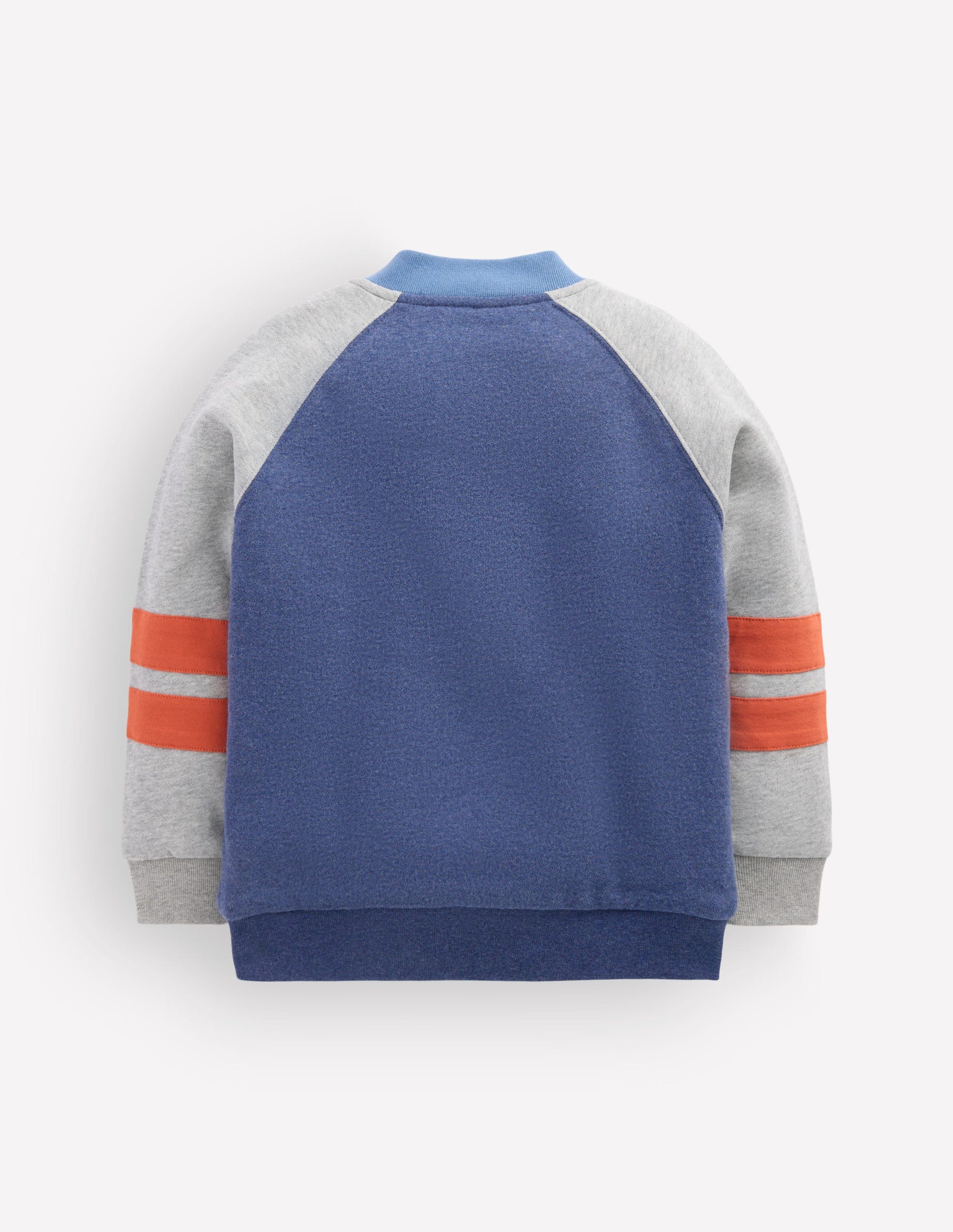 Fleece Lined Bomber-Grey Marl / College Navy-2