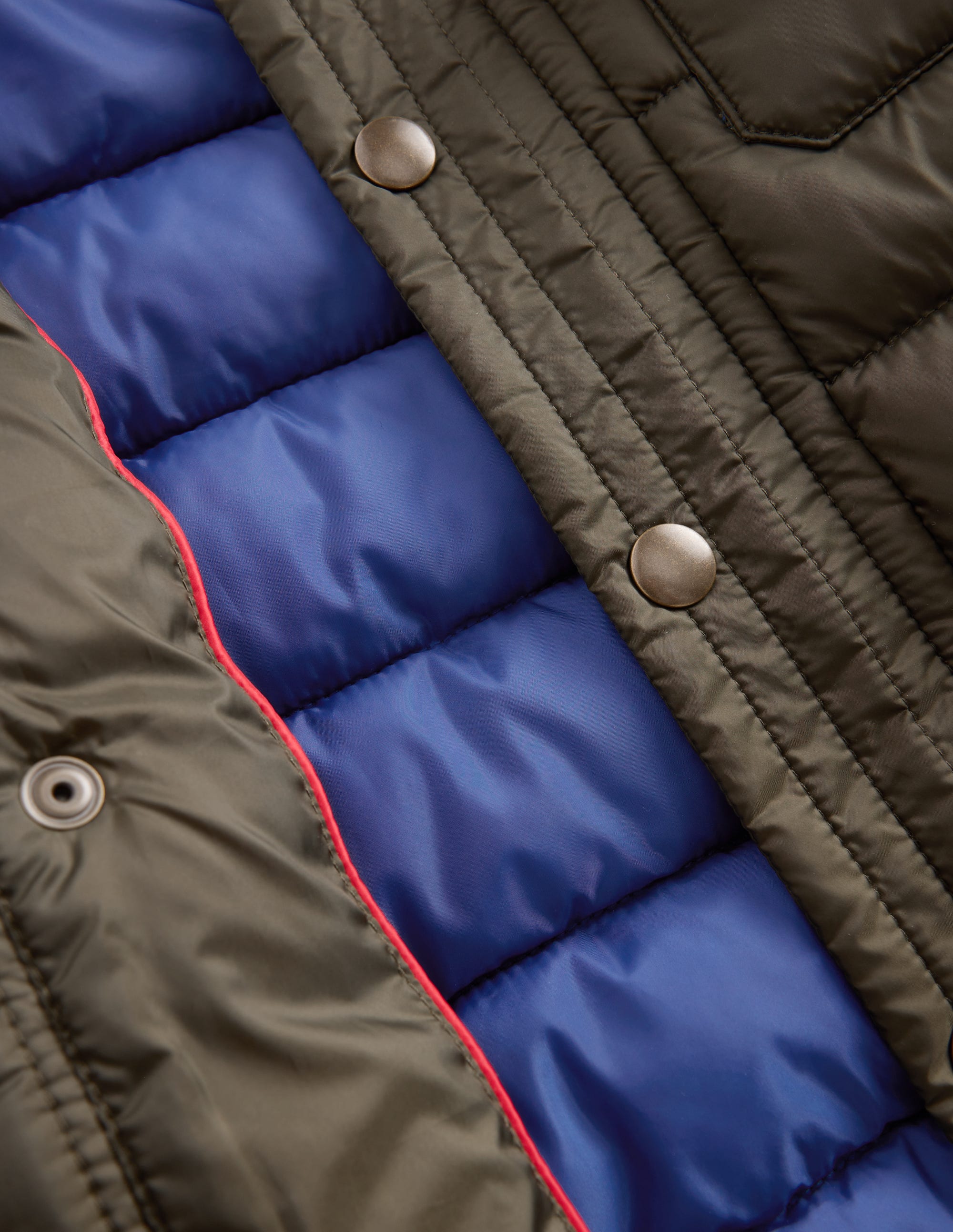 Baffled Collar Jacket-Khaki - Image 5