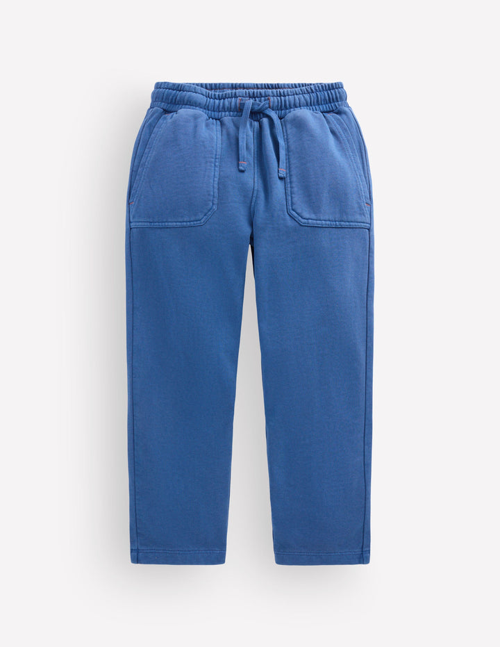 Garment Dye Joggers-Denim Blue