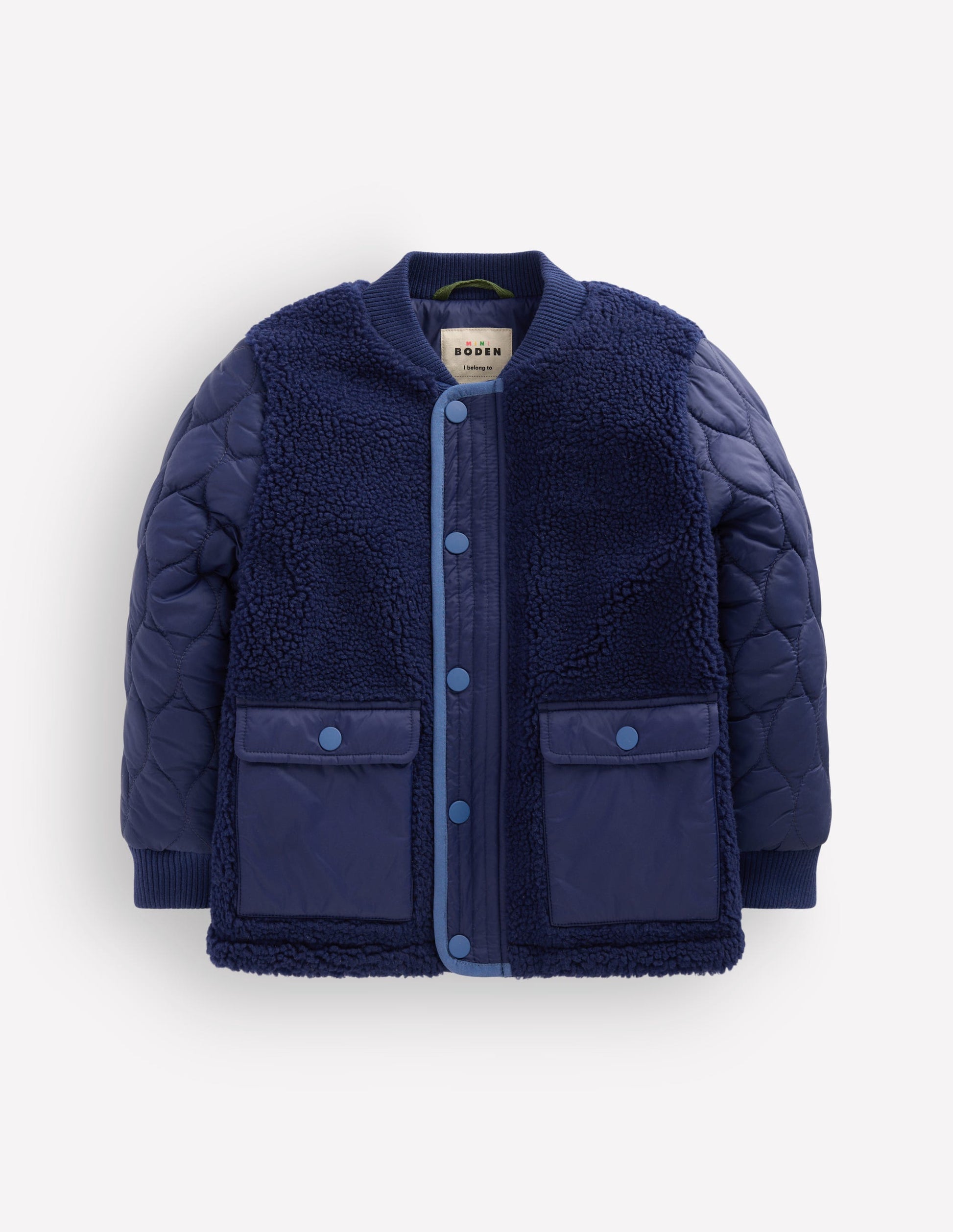 Borg Bomber Jacket-Medieval Blue-1