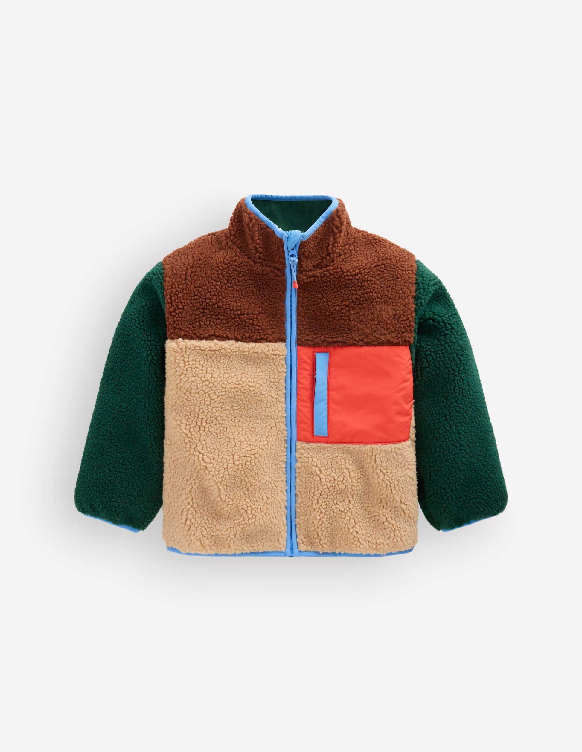 Cosy Borg Mix Jacket-Borg Colourblock-1