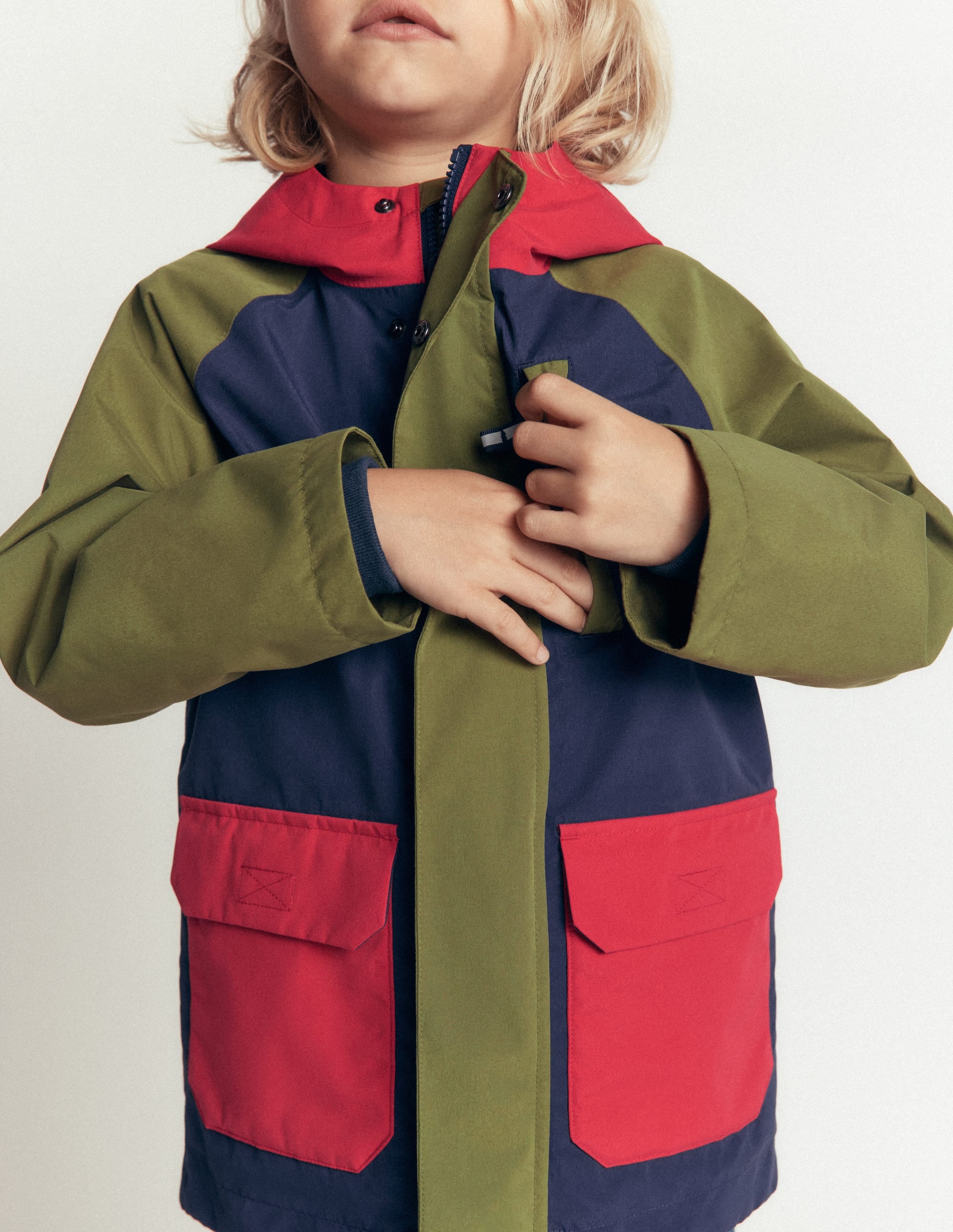 Waterproof Fisherman's Jacket-Colourblock - Image 1