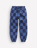 Relaxed Printed Joggers-College Navy / Denim Blue