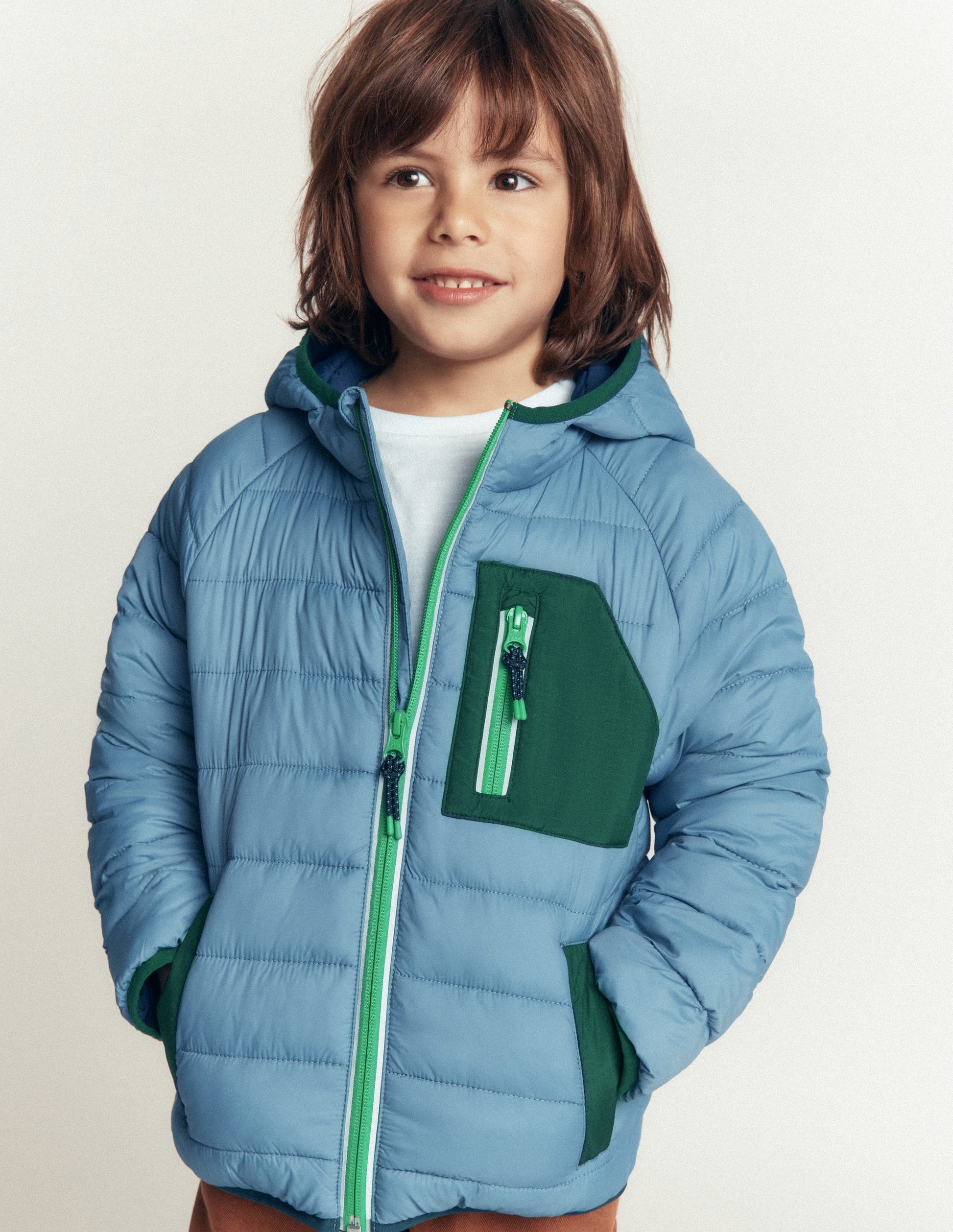 Pack-away Padded Jacket-Blue Aura-2