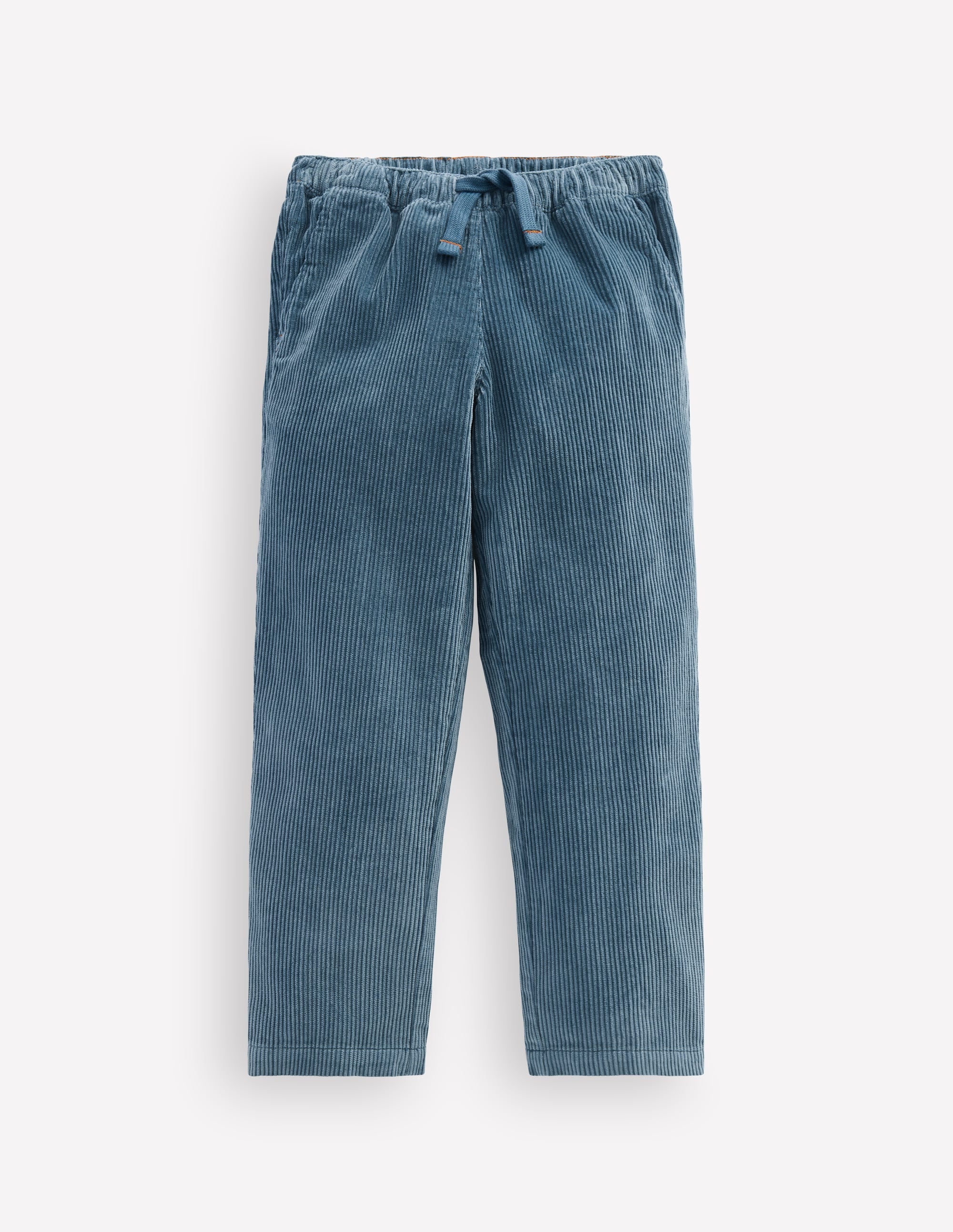 Easy Straight Cord Trousers-Real Teal - Image 1
