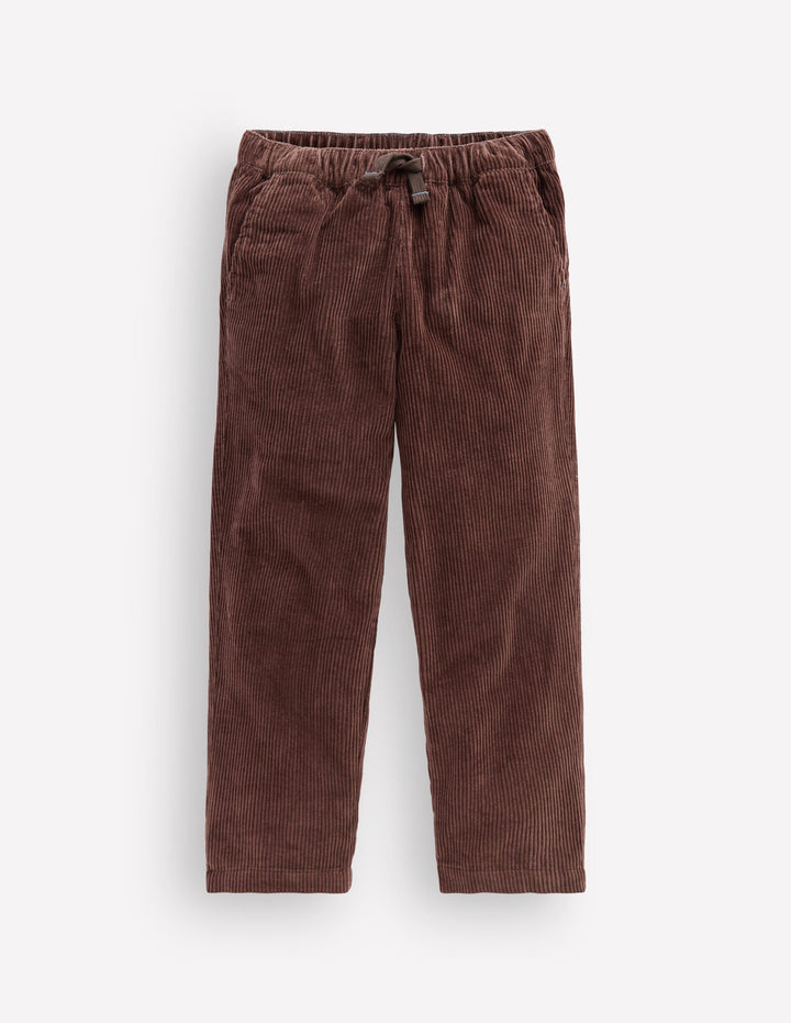 Easy Straight Cord Trousers-Java