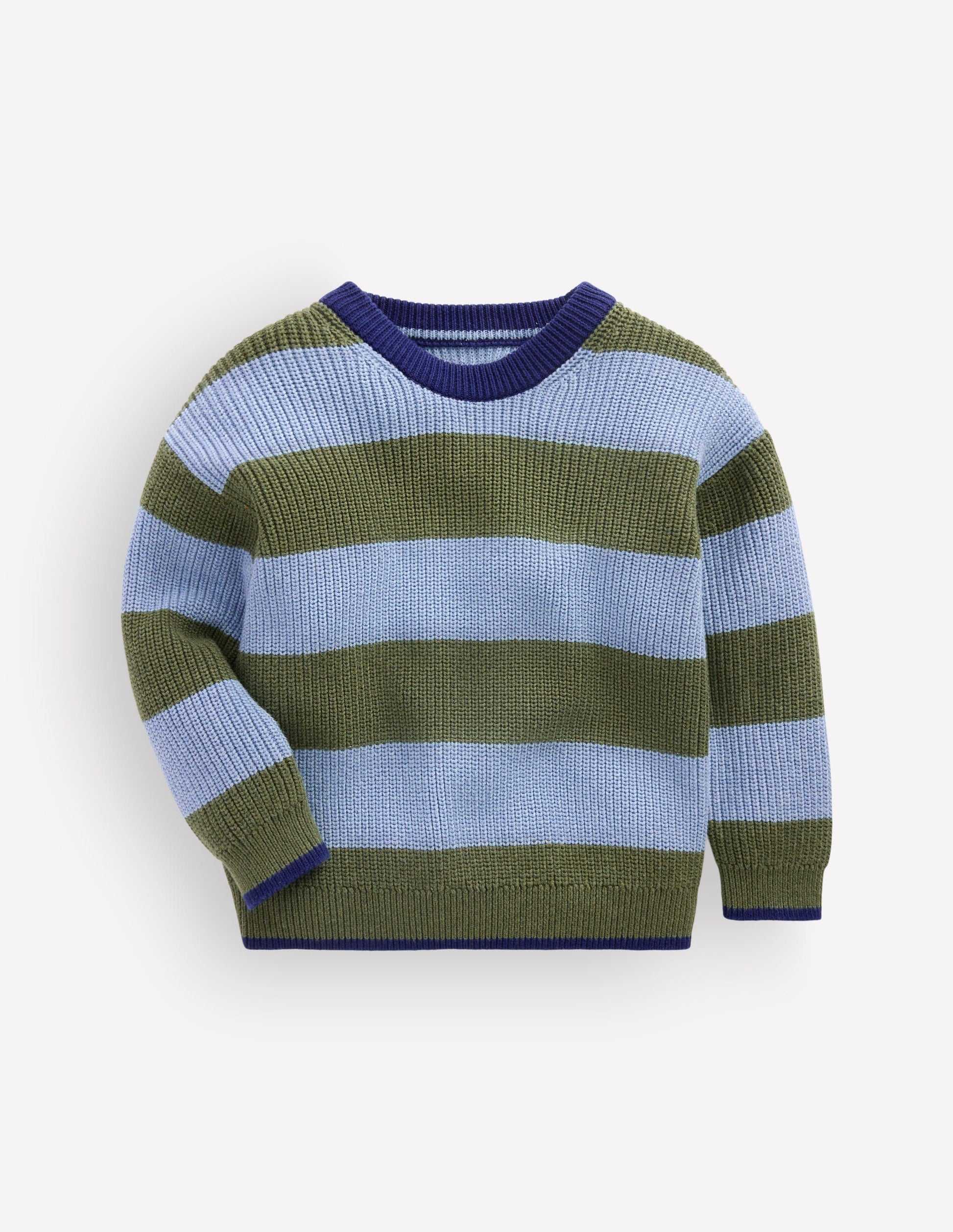 Chunky Cotton Jumper-Bluejay Stripe-2