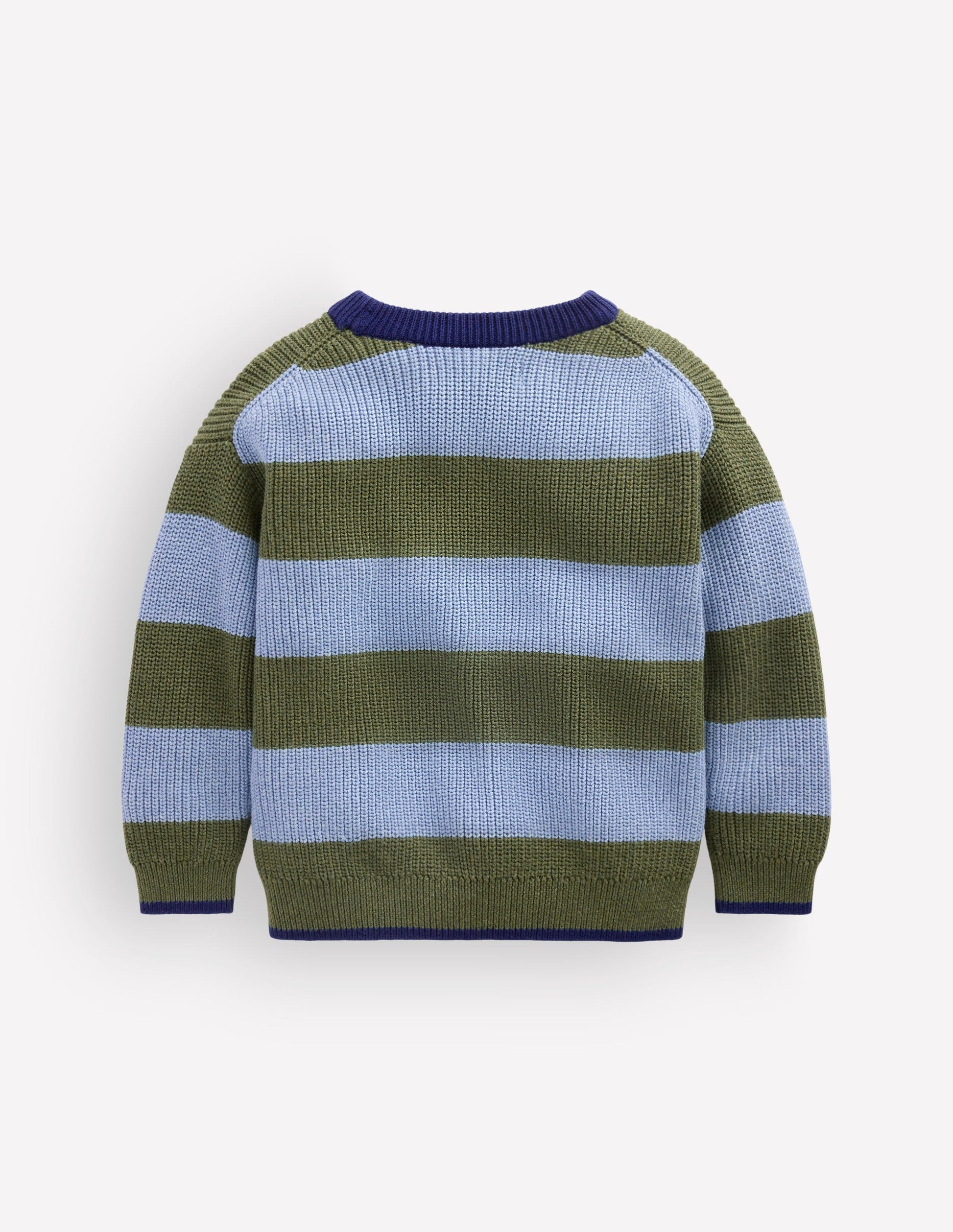 Chunky Cotton Jumper-Bluejay Stripe-3