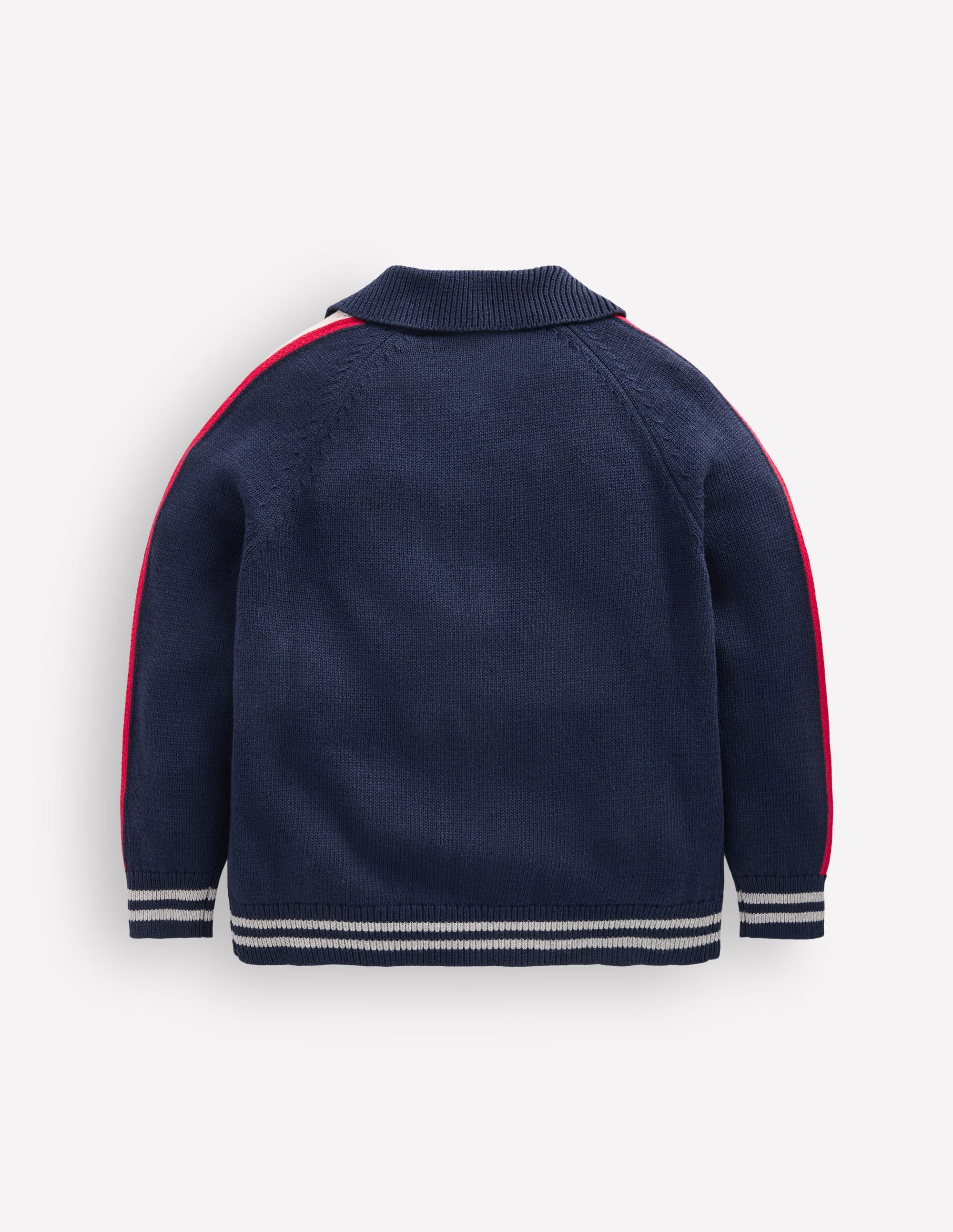 Smart Zip-through Jumper-Navy Marl - Image 4