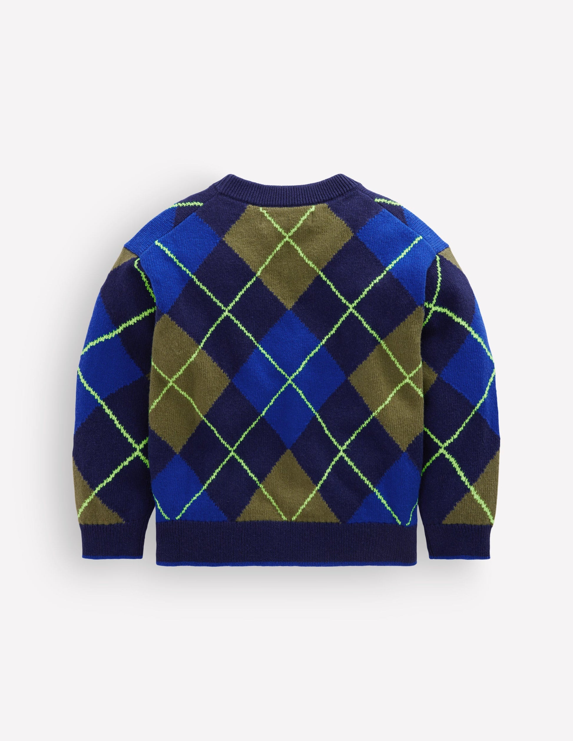 Argyle Jumper-College Navy-2