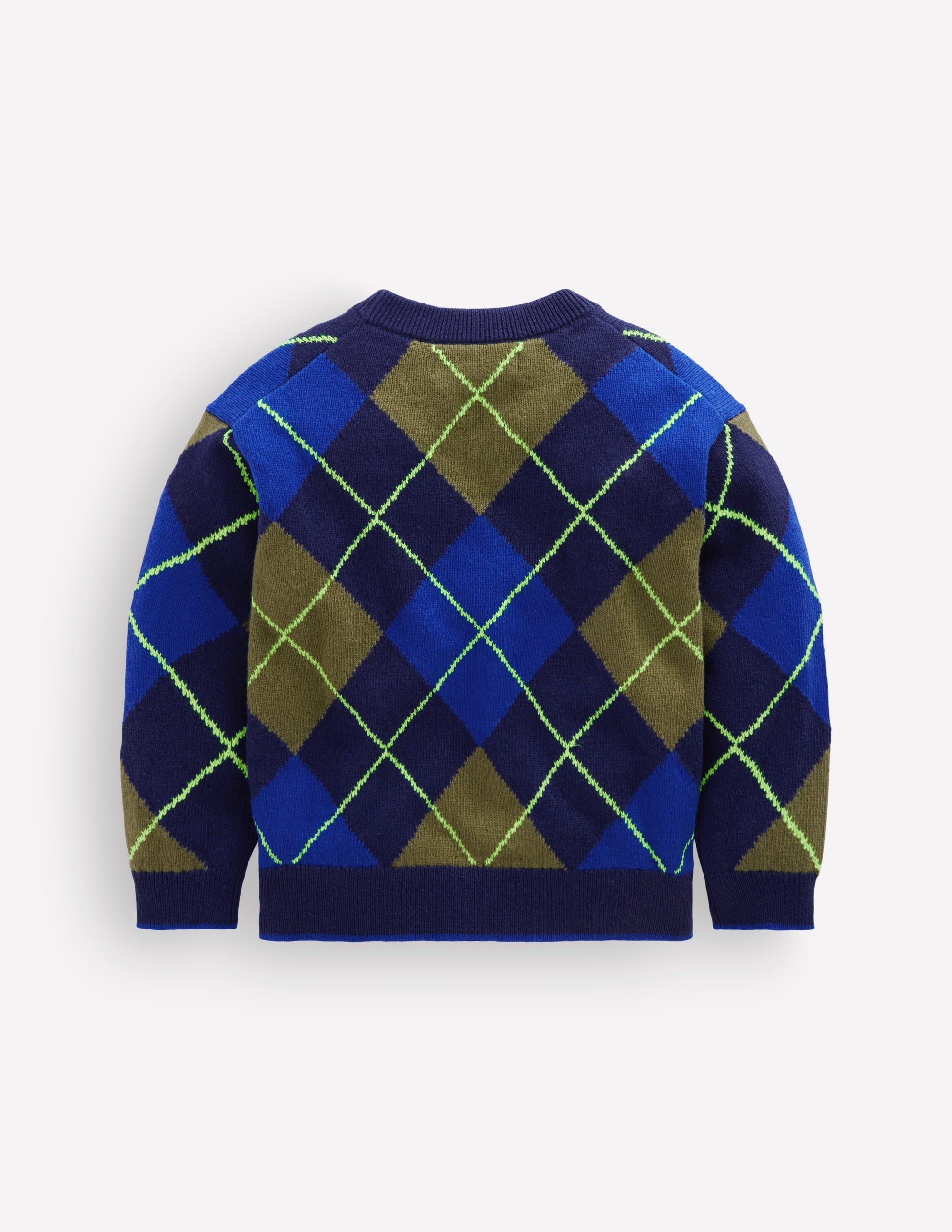 Argyle Jumper-College Navy - Image 2
