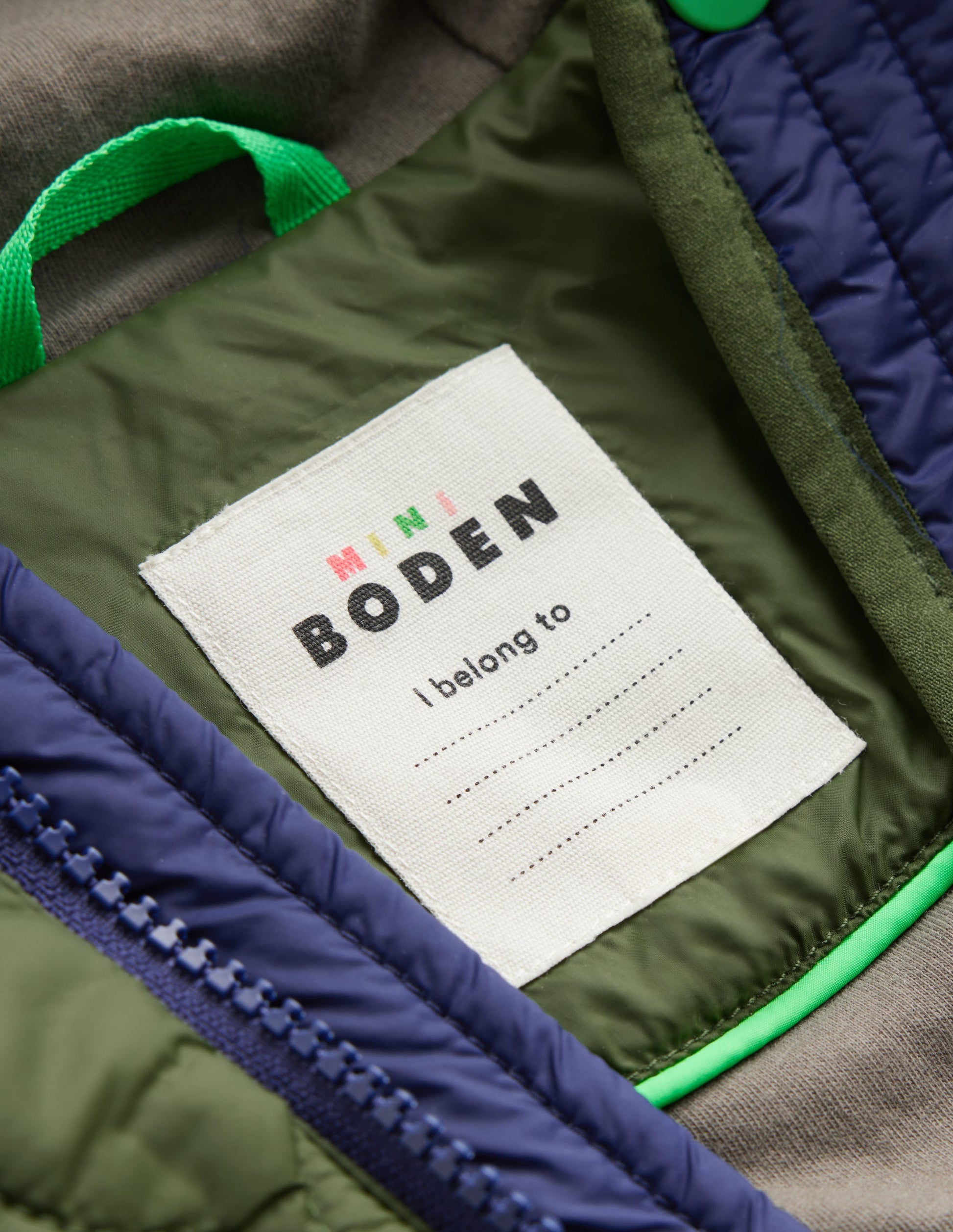 Onion Quilted Coat-Khaki Colourblock-8
