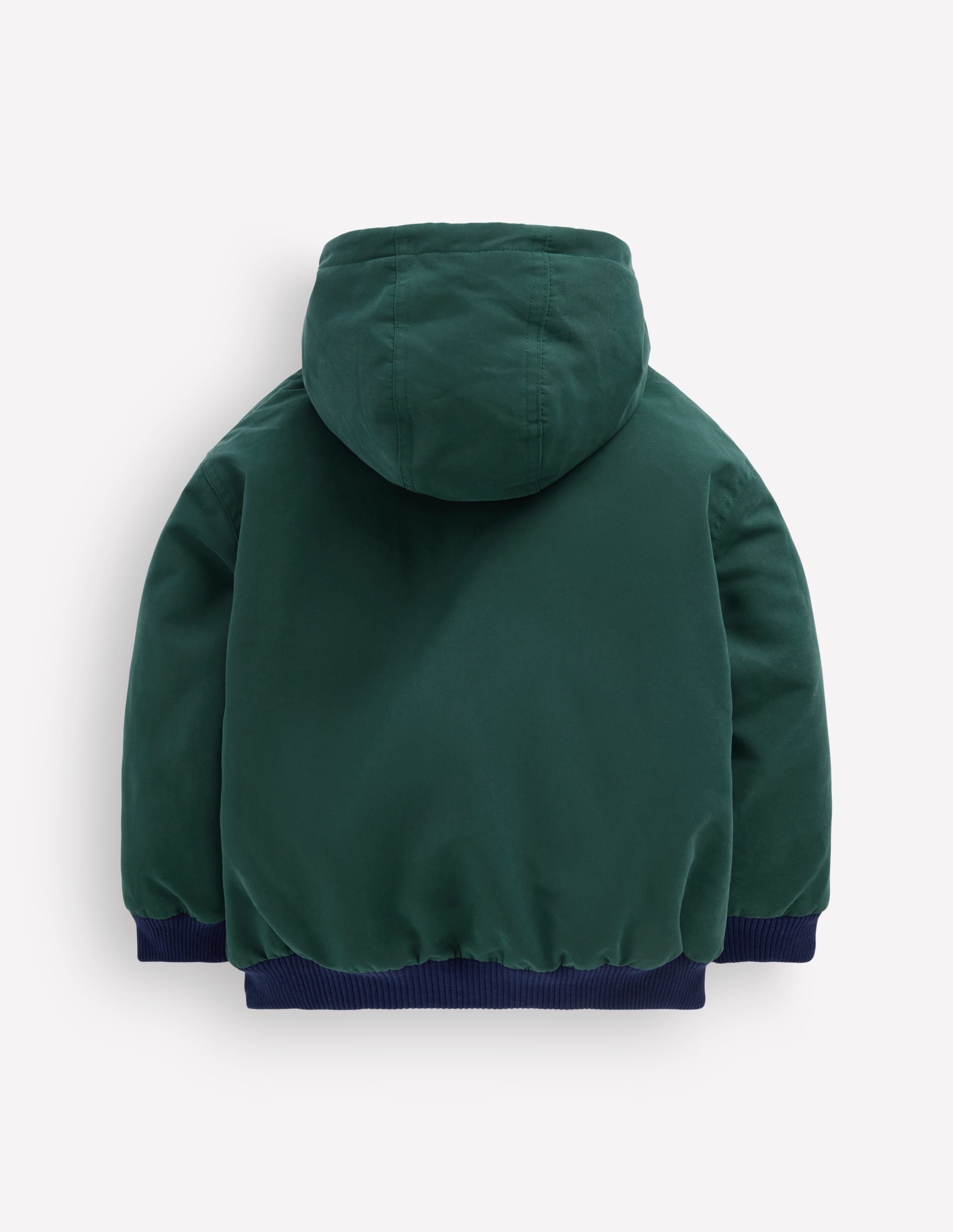 Reversible Borg Bomber Coat-Malachite Green/Raw Umber - Image 6