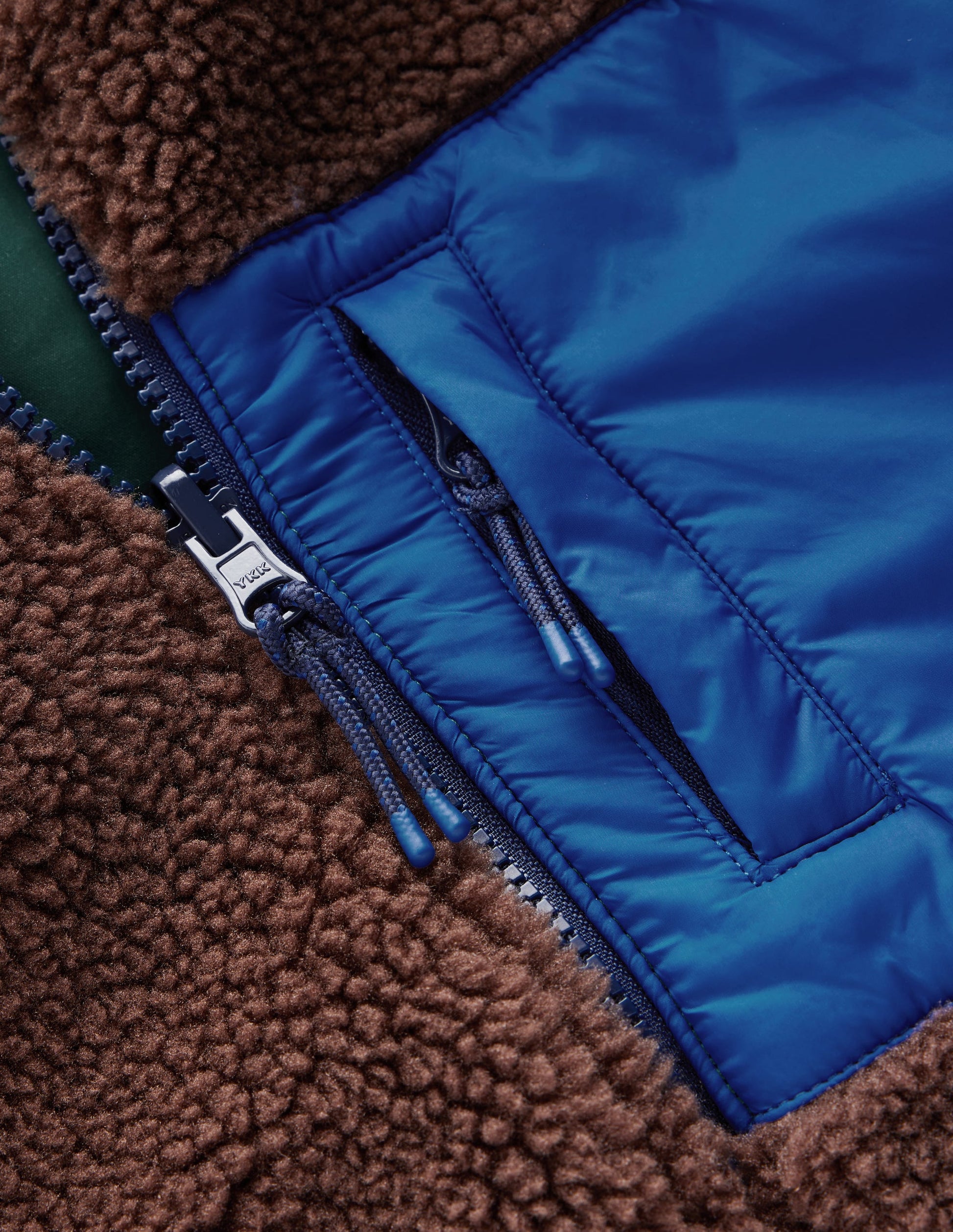 Reversible Borg Bomber Coat-Malachite Green/Raw Umber-7