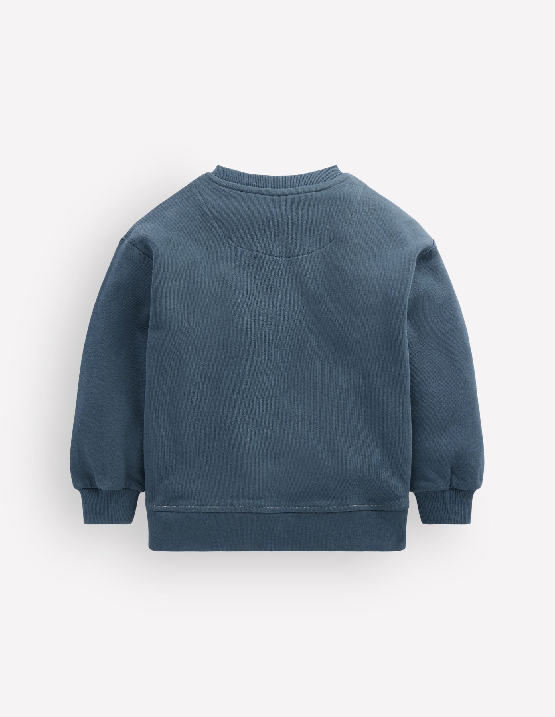 Glow Applique Sweatshirt-College Navy Skull-4