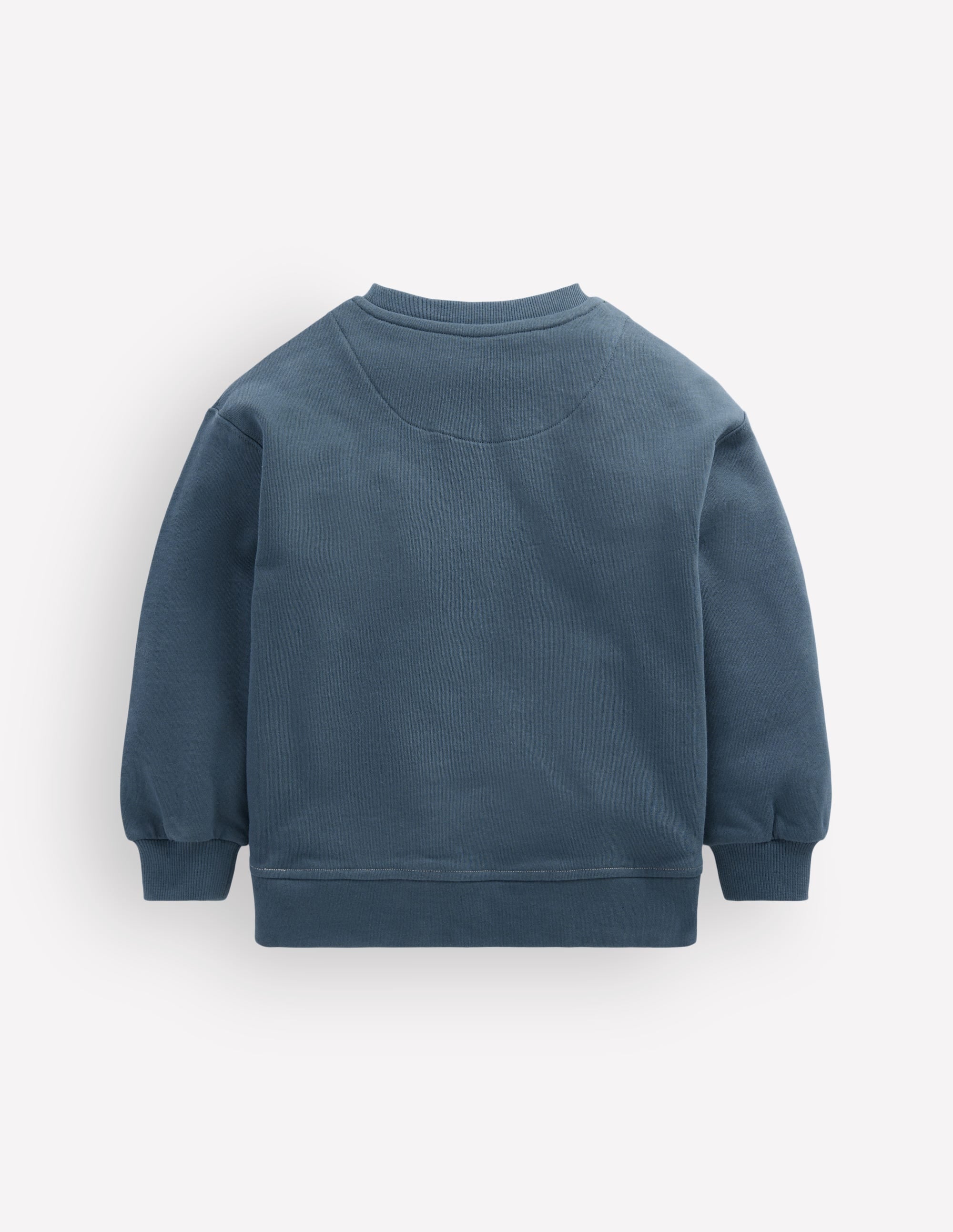 Glow Applique Sweatshirt-College Navy Skull - Image 4
