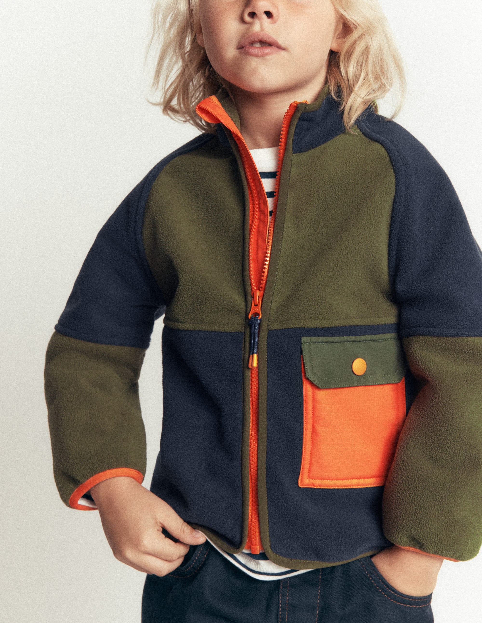 Cosy Windproof Fleece-Khaki - Image 1