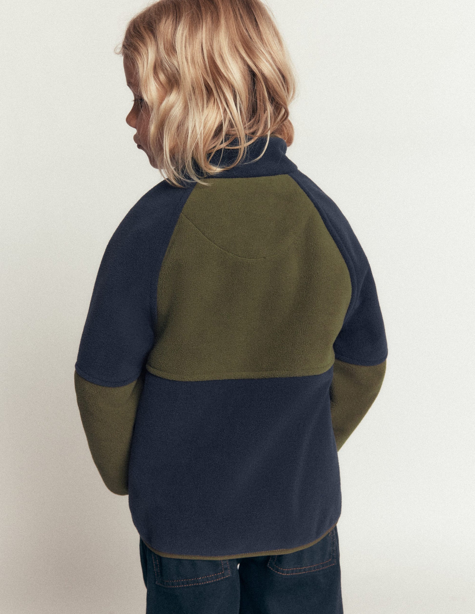 Cosy Windproof Fleece-Khaki-2