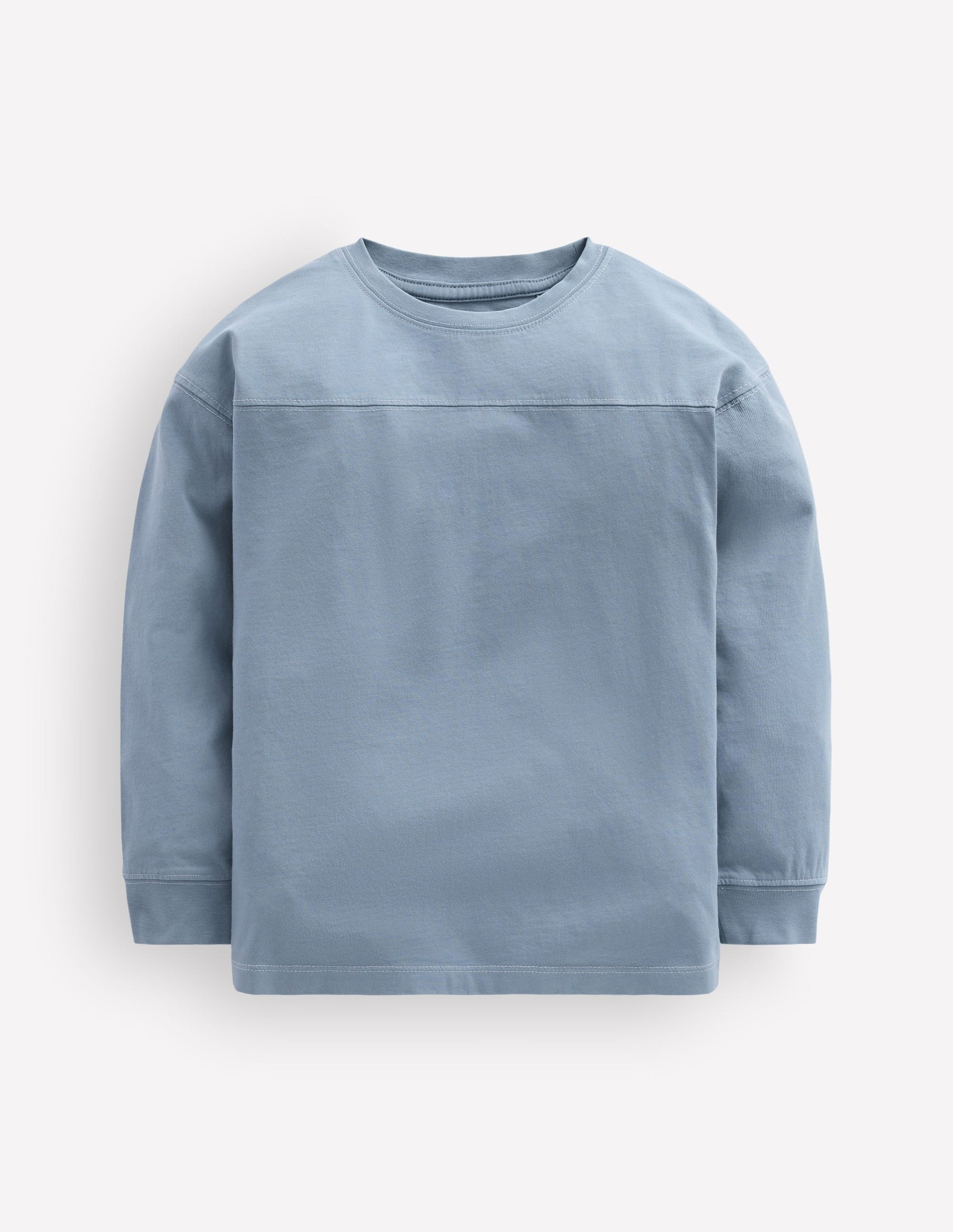 Garment Dye Cut & Sew T-shirt-French Blue-1