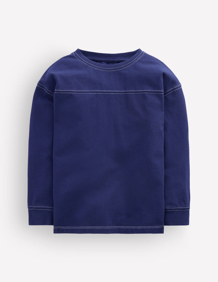 Garment Dye Cut & Sew T-shirt-Starboard Blue