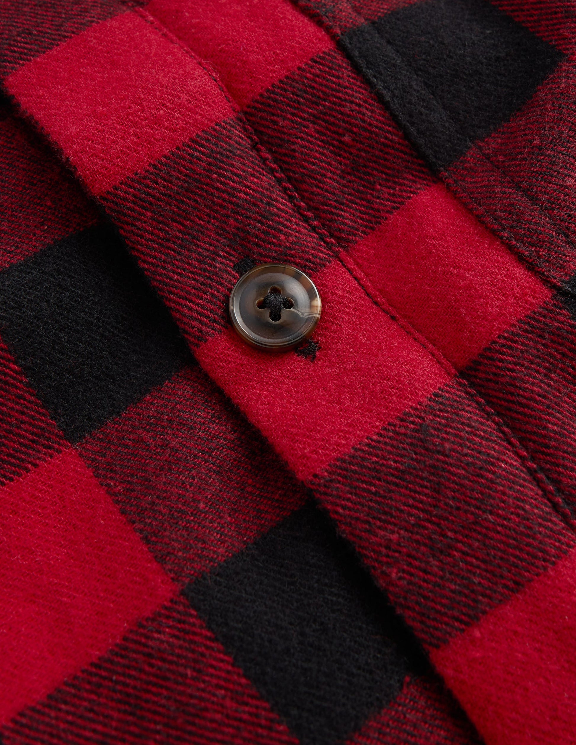 Borg-Lined Hooded Shirt-Red/Blue Gingham-4