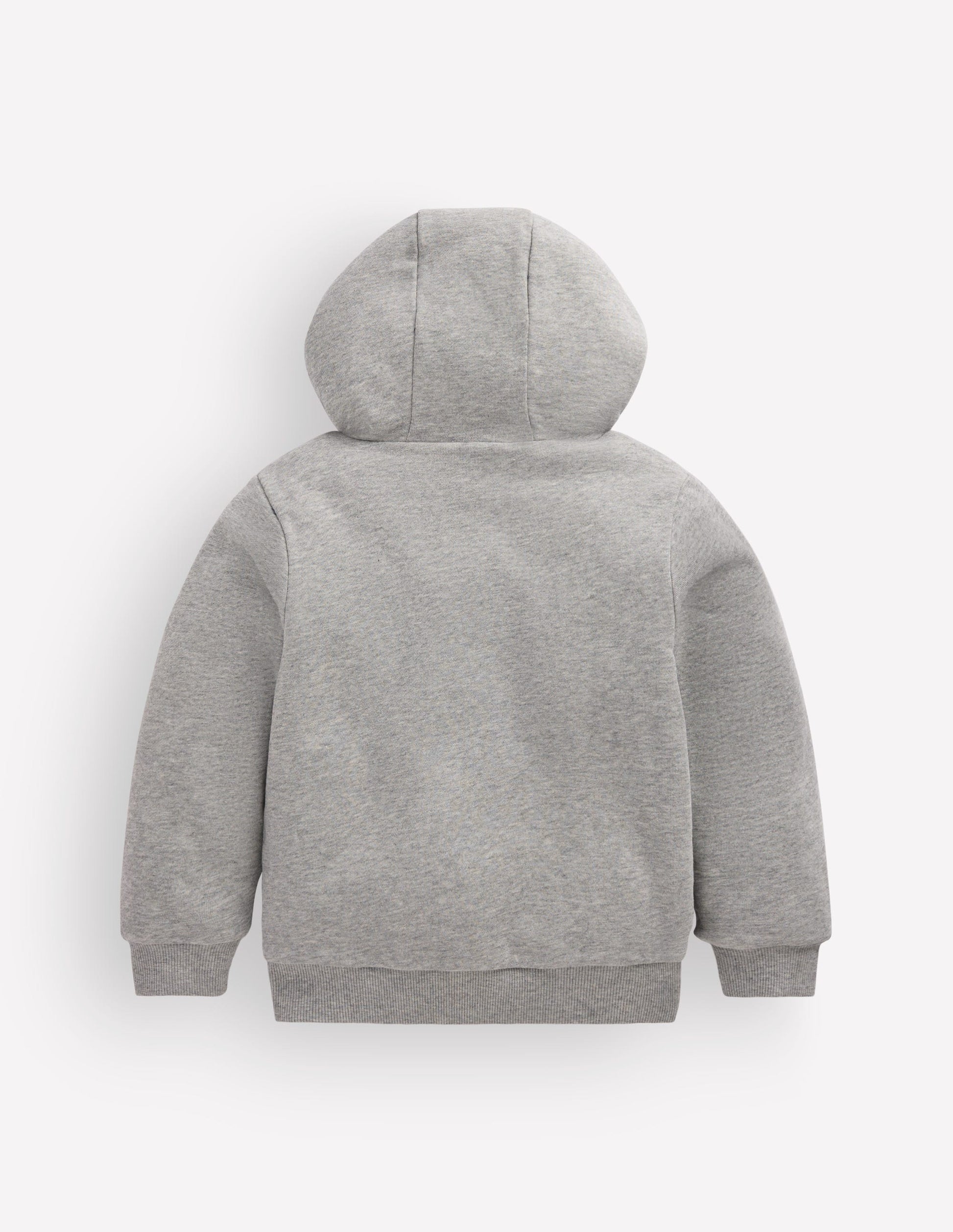 Reversible Borg Hoodie-Grey Marl-2