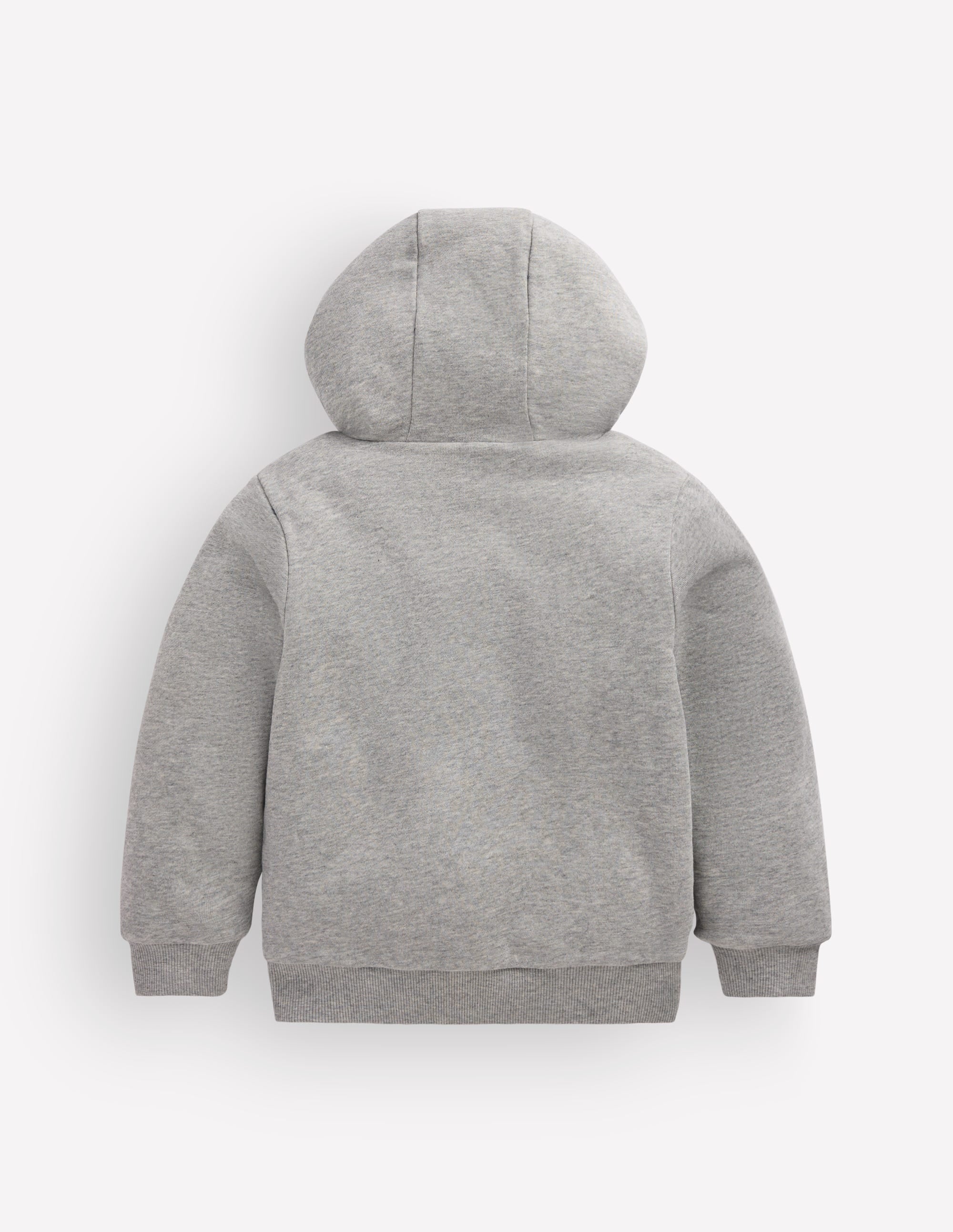 Reversible Borg Hoodie-Grey Marl - Image 2