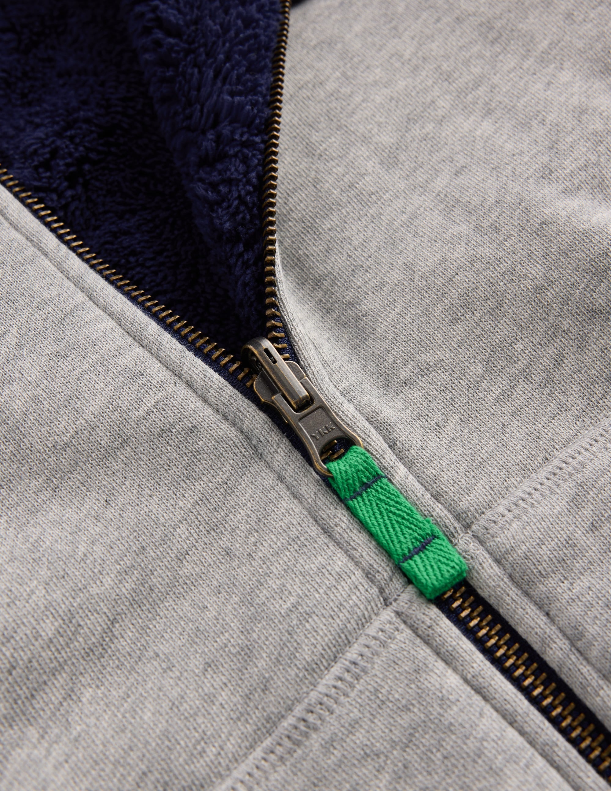 Reversible Borg Hoodie-Grey Marl - Image 3