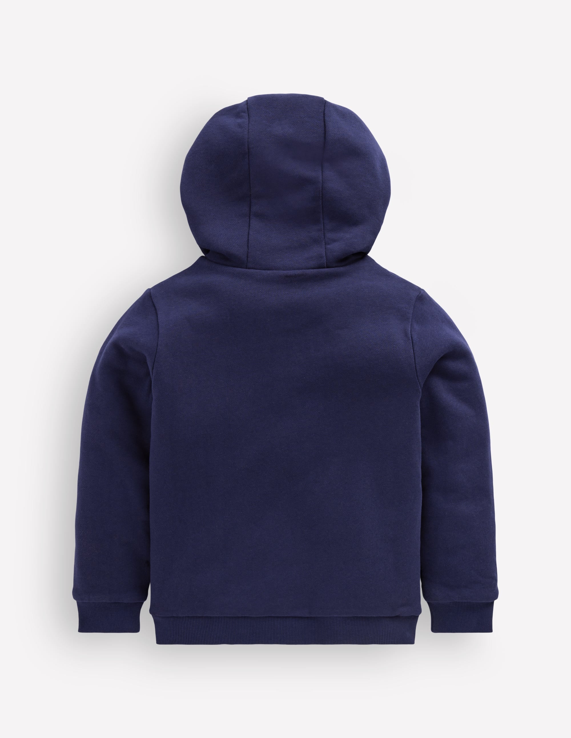 Reversible Borg Hoodie-College Navy - Image 2